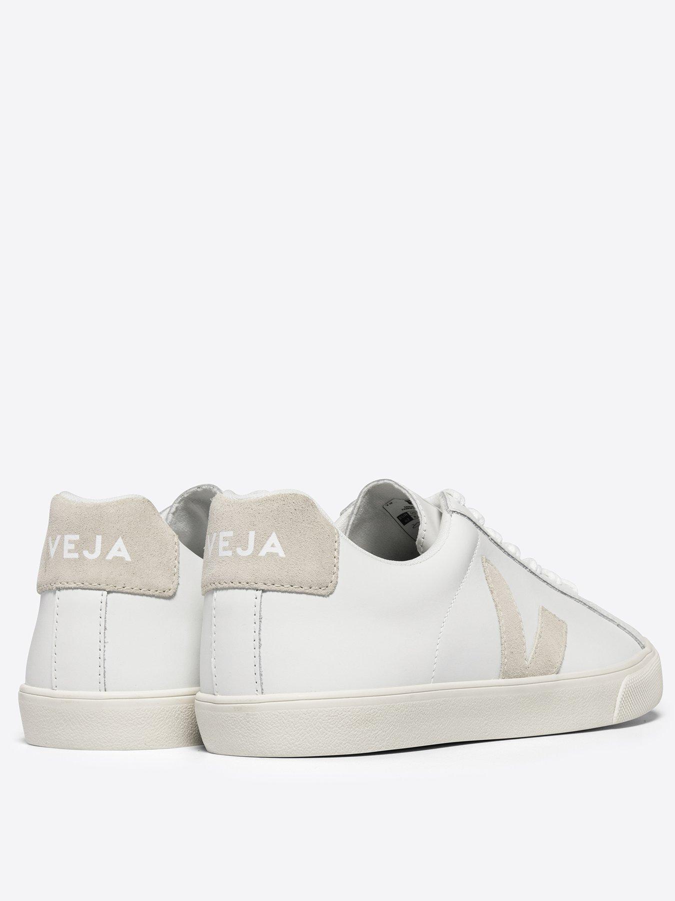 Image 3 of 4 of Veja Womens Esplar Logo Trainers - White/Beige