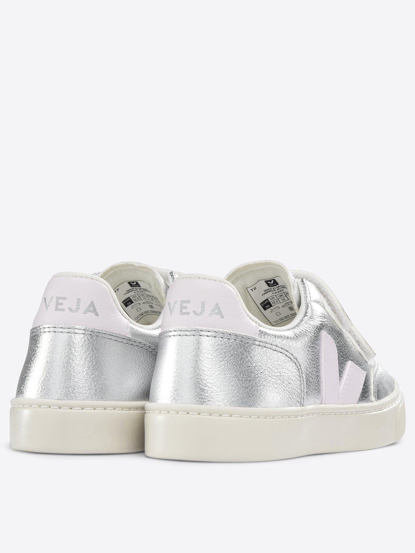 image of veja-girls-small-v-12-trainers-silver