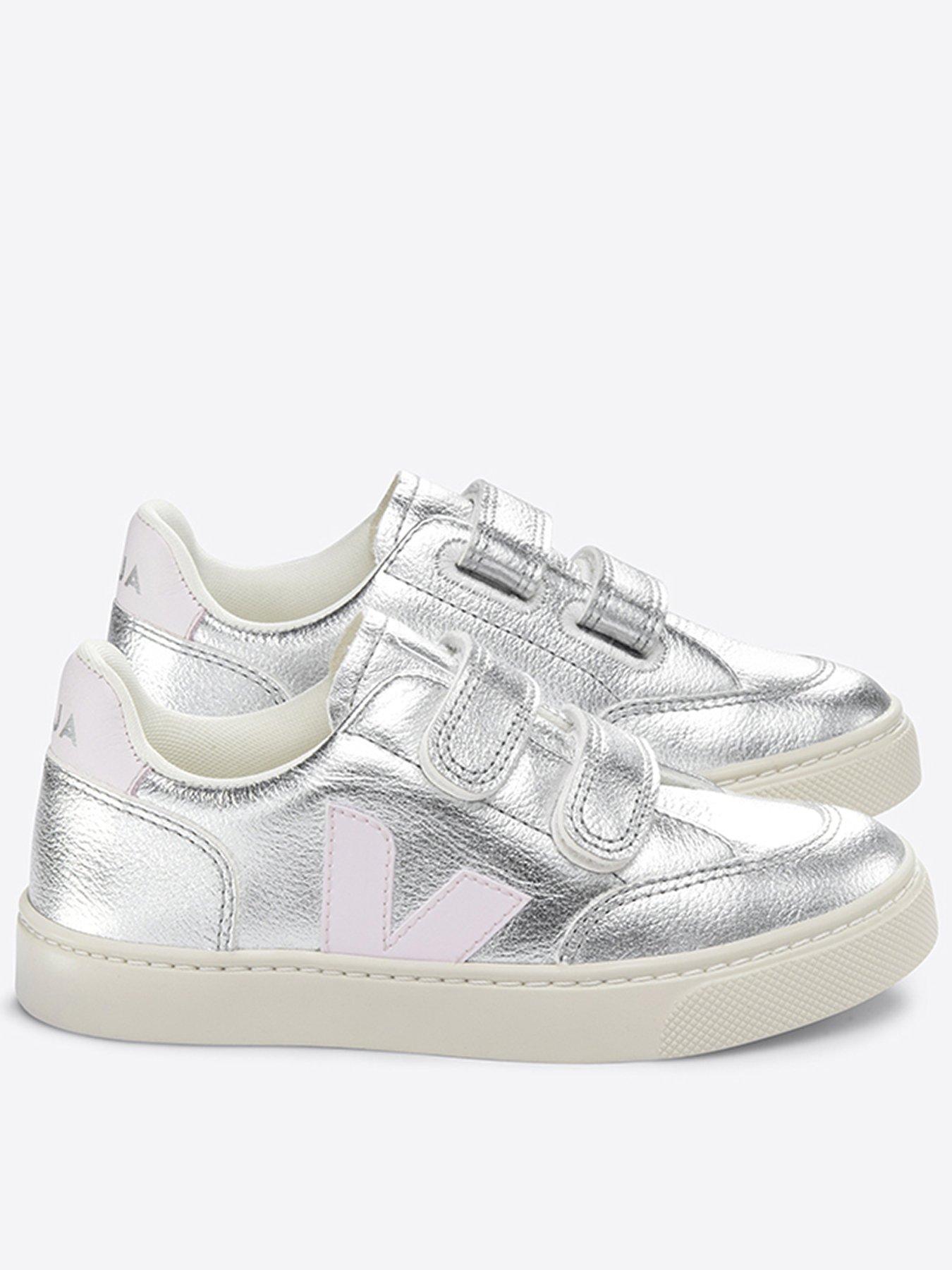 Veja Girls Infant Small V-12 Trainers - Silver