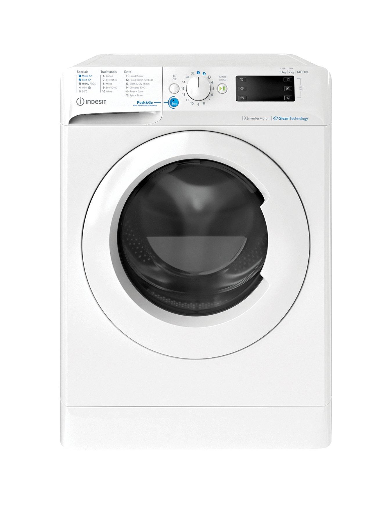Indesit Push & Go BDE107436WVUK 10kg Washer Dryer - White