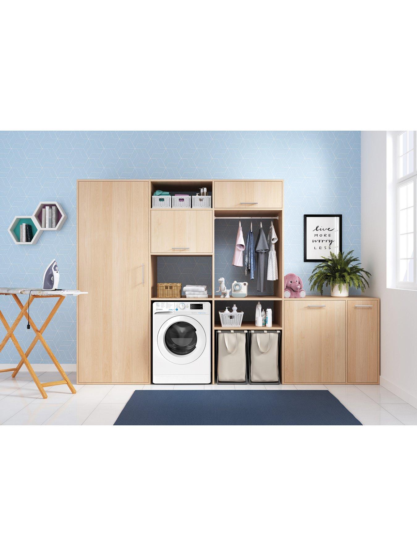  image of indesit-pushampgo-bde107436wvuk-10kg-washer-dryer-white