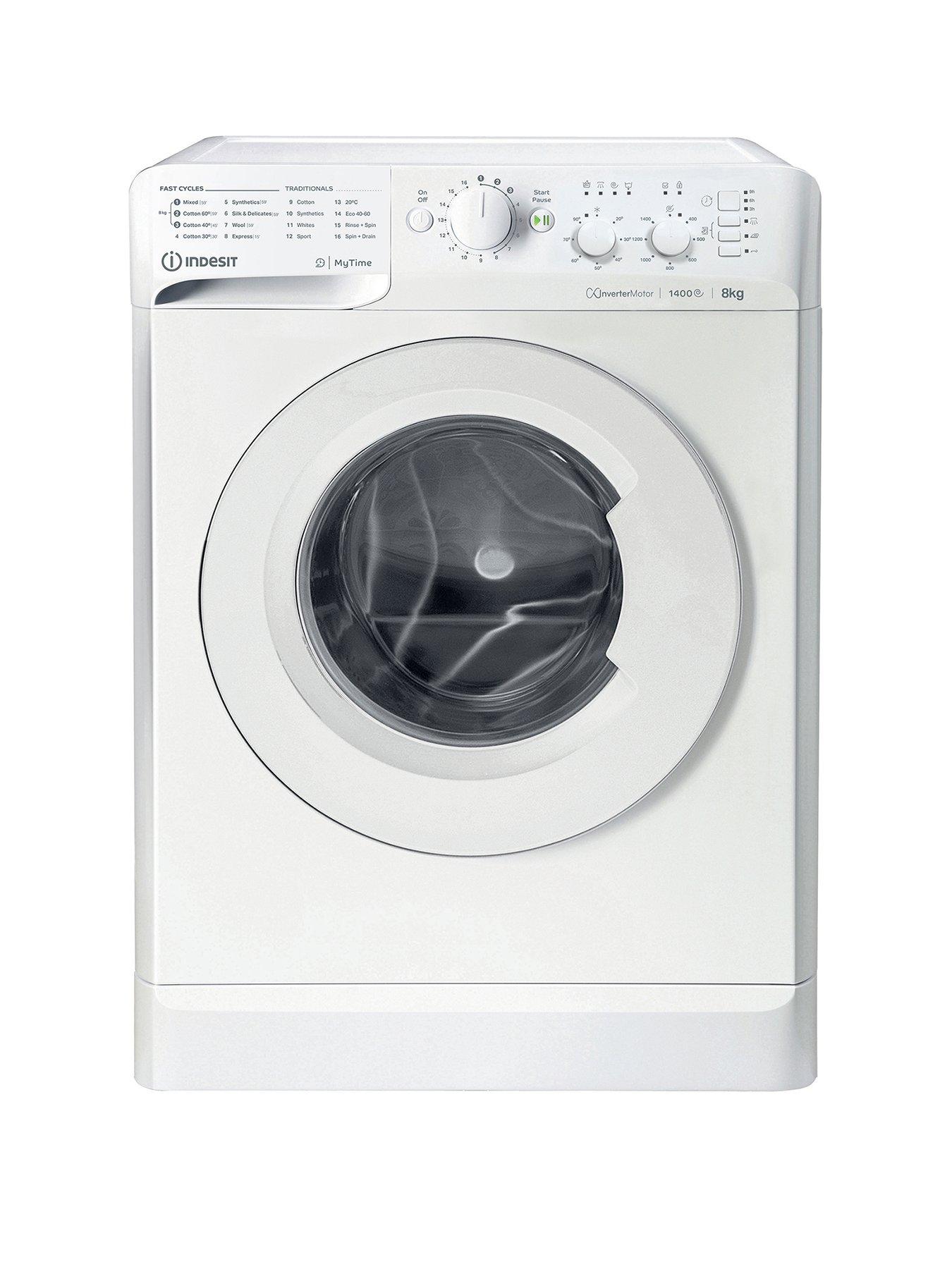  image of indesit-water-balance-mtwc81495wuk-8kg-load-1400-spinnbspwashing-machine-white