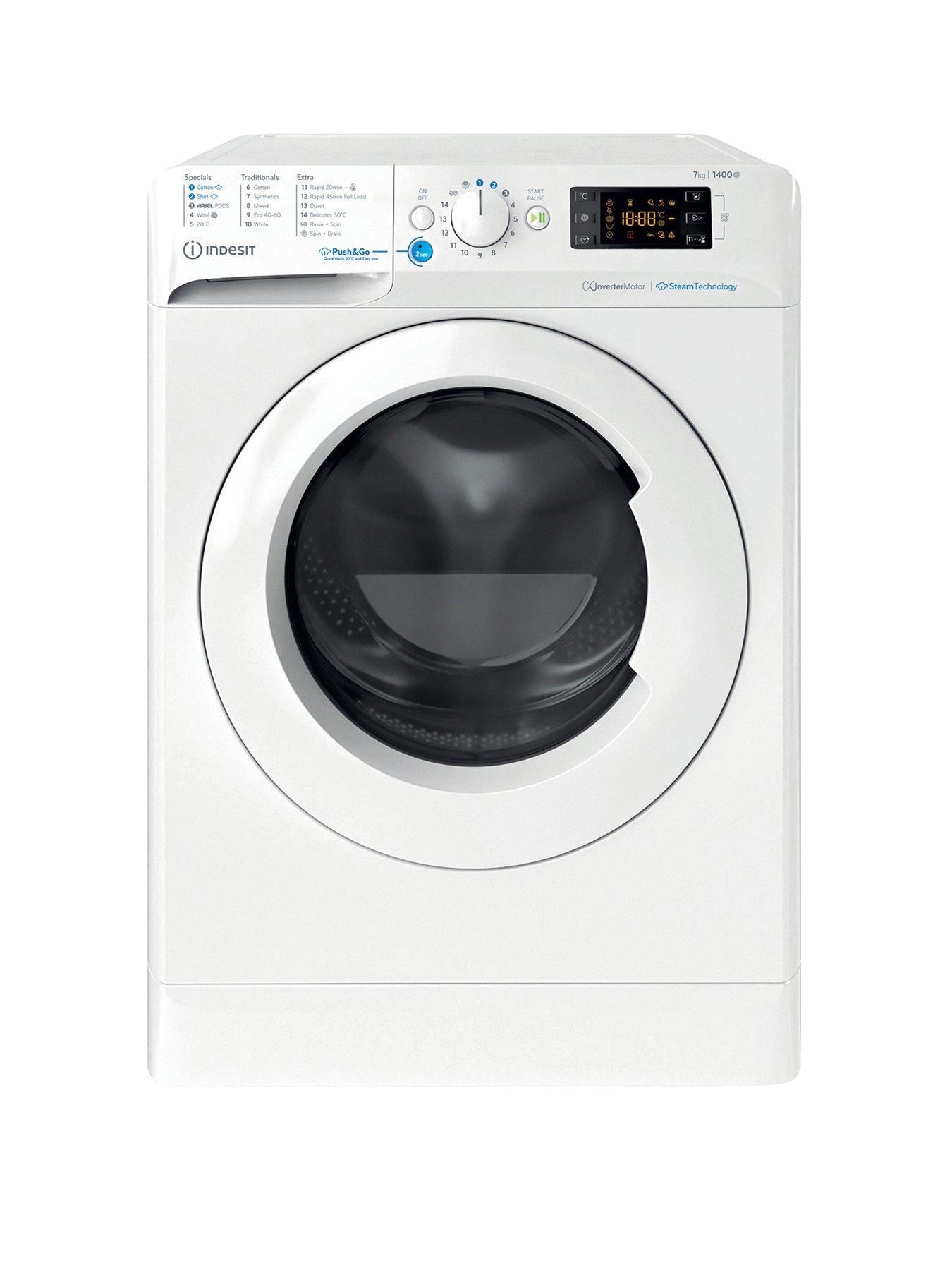  image of indesit-innex-steam-pushampgo-bwe71496xwvuk-7kg-washing-machine-white
