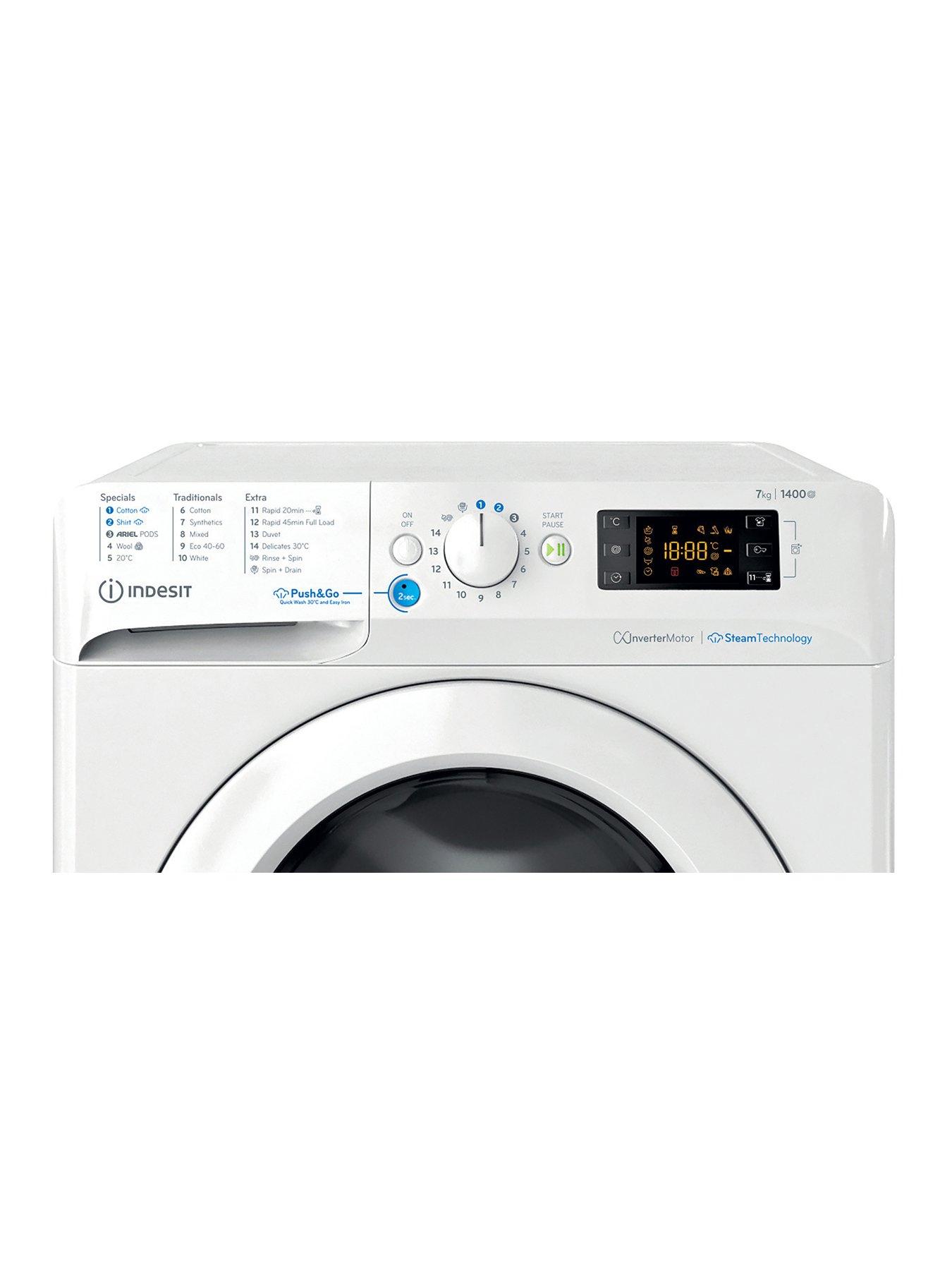  image of indesit-innex-steam-pushampgo-bwe71496xwvuk-7kg-washing-machine-white