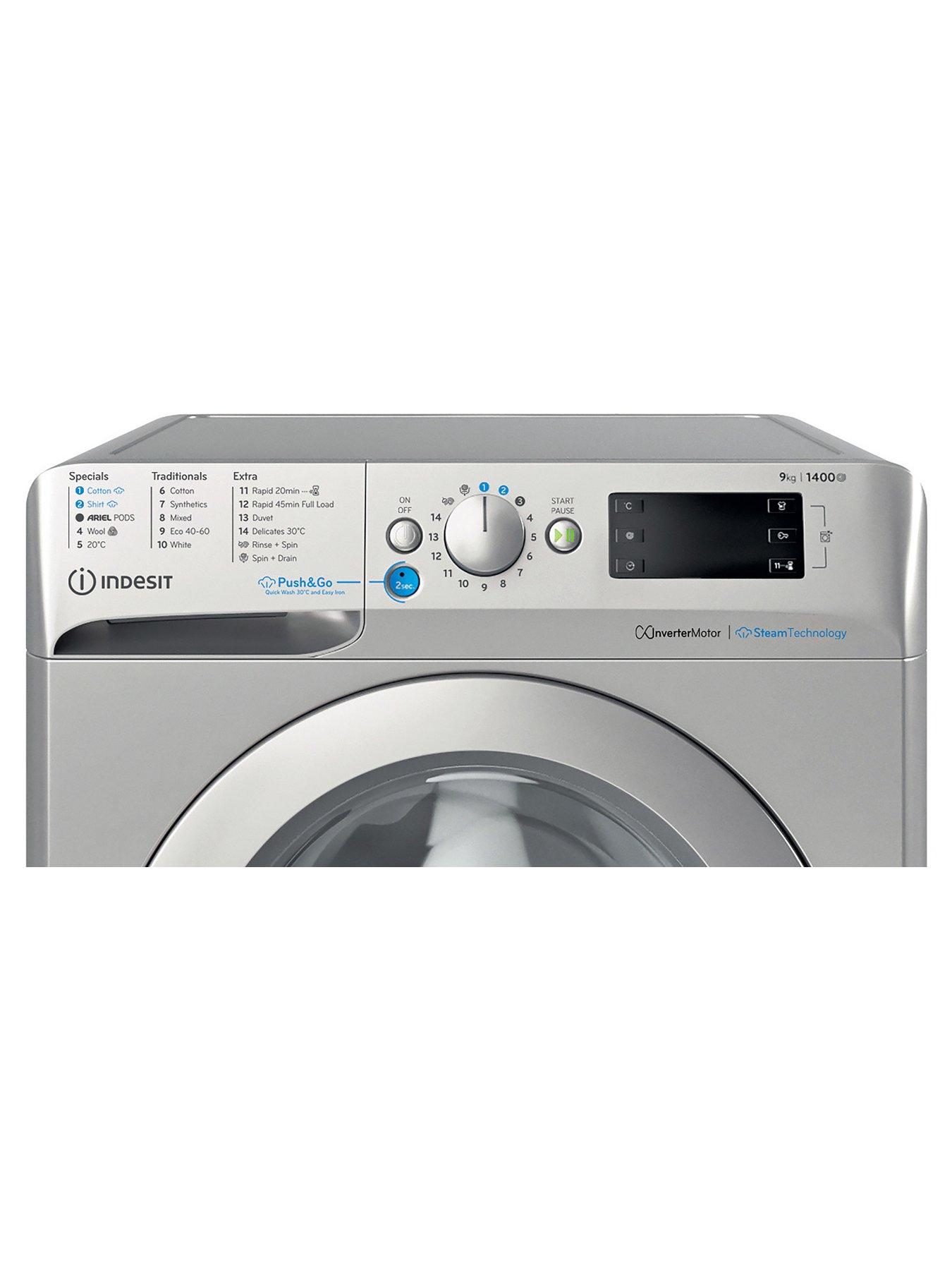 stillFront image of indesit-innex-steam-pushampgo-bwe91496xsvuk-9kg-washing-machine-silver