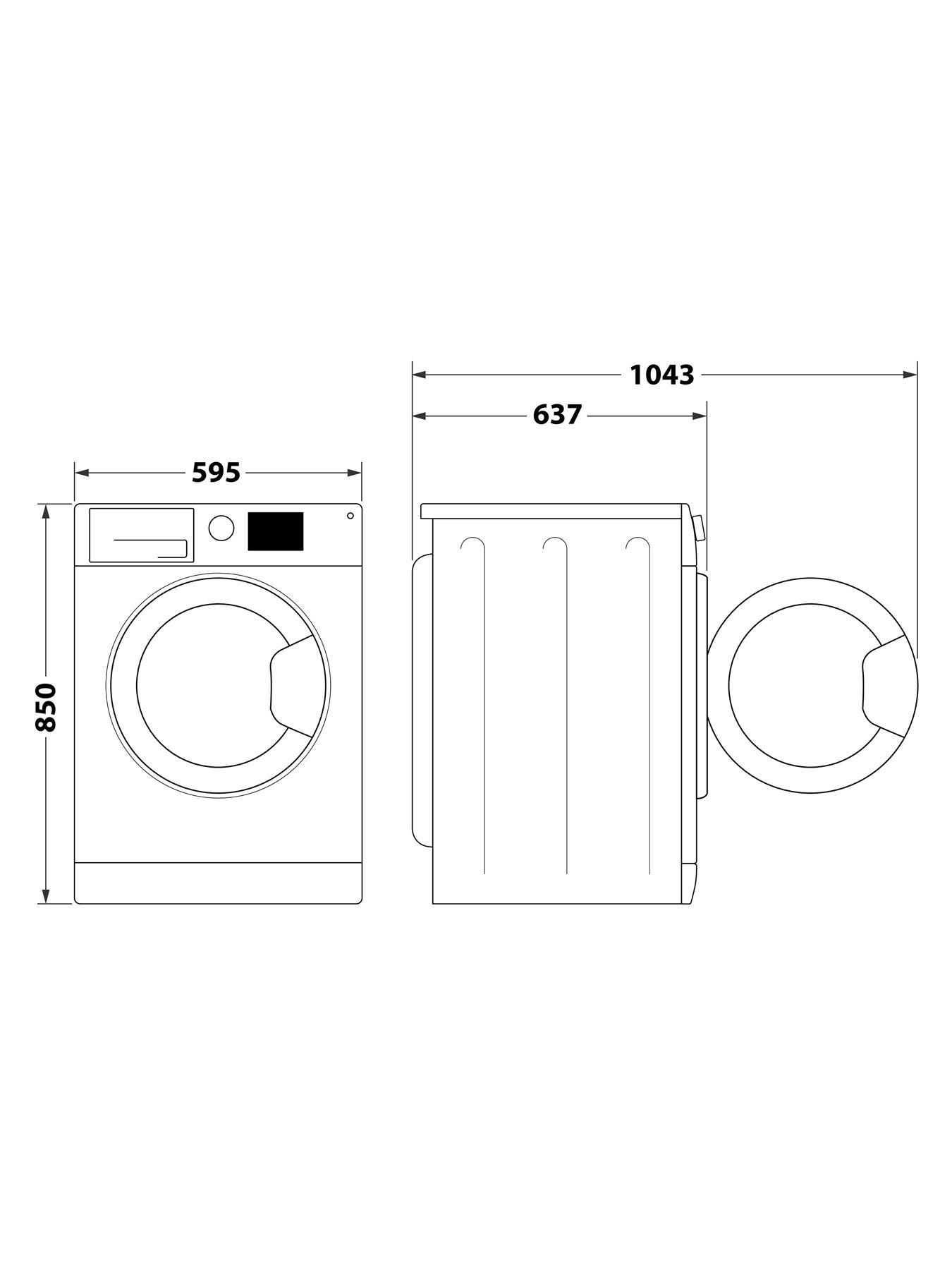 Image 7 of 8 of Hotpoint Anti-Stain NSWM946BSUK 9kg Load, 1400 Spin&nbsp;Washing Machine - Black - A Rated
