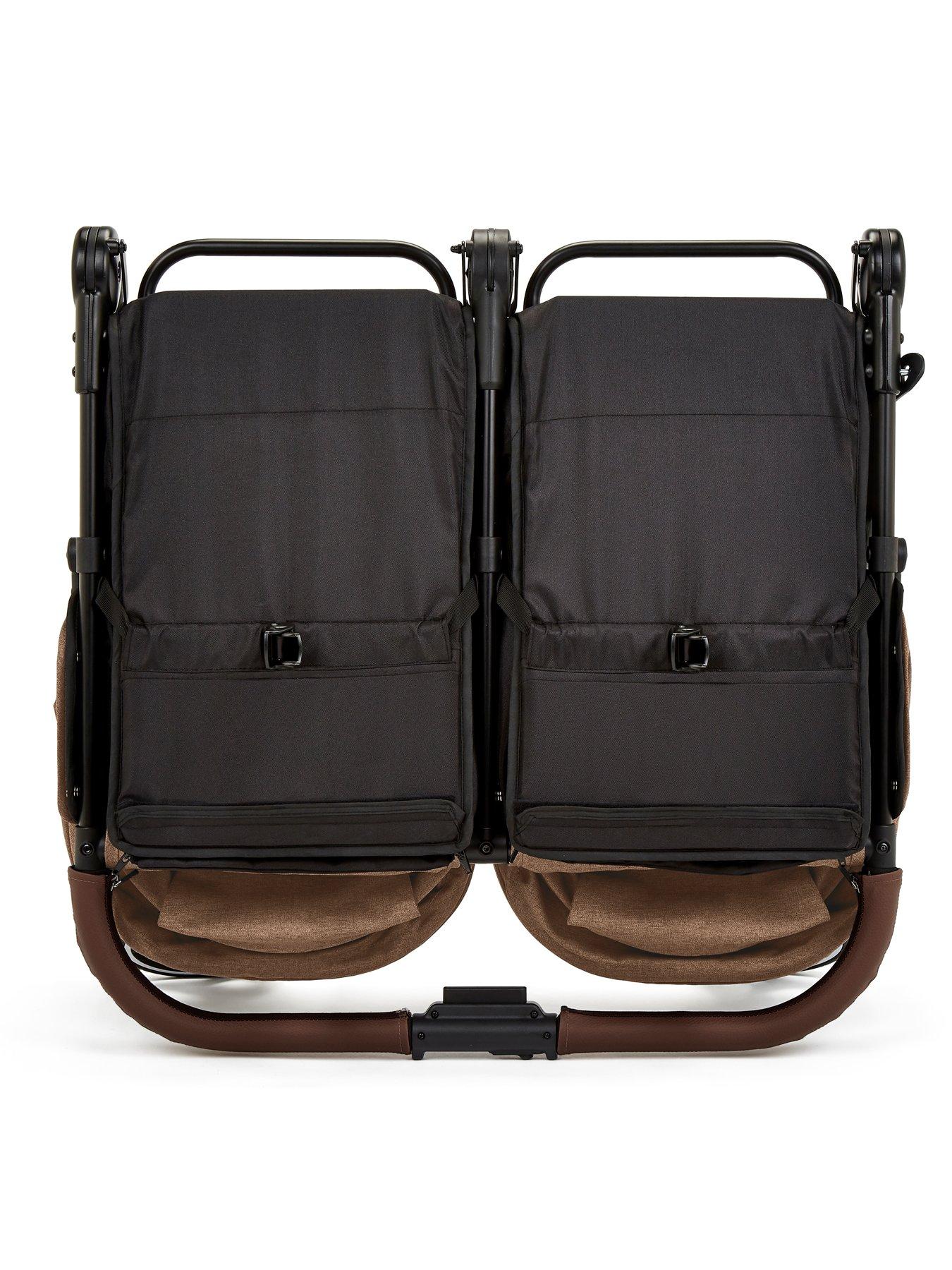 Image 7 of 7 of Ickle Bubba Venus Prime Double Stroller - Black / Biscuit / Tan
