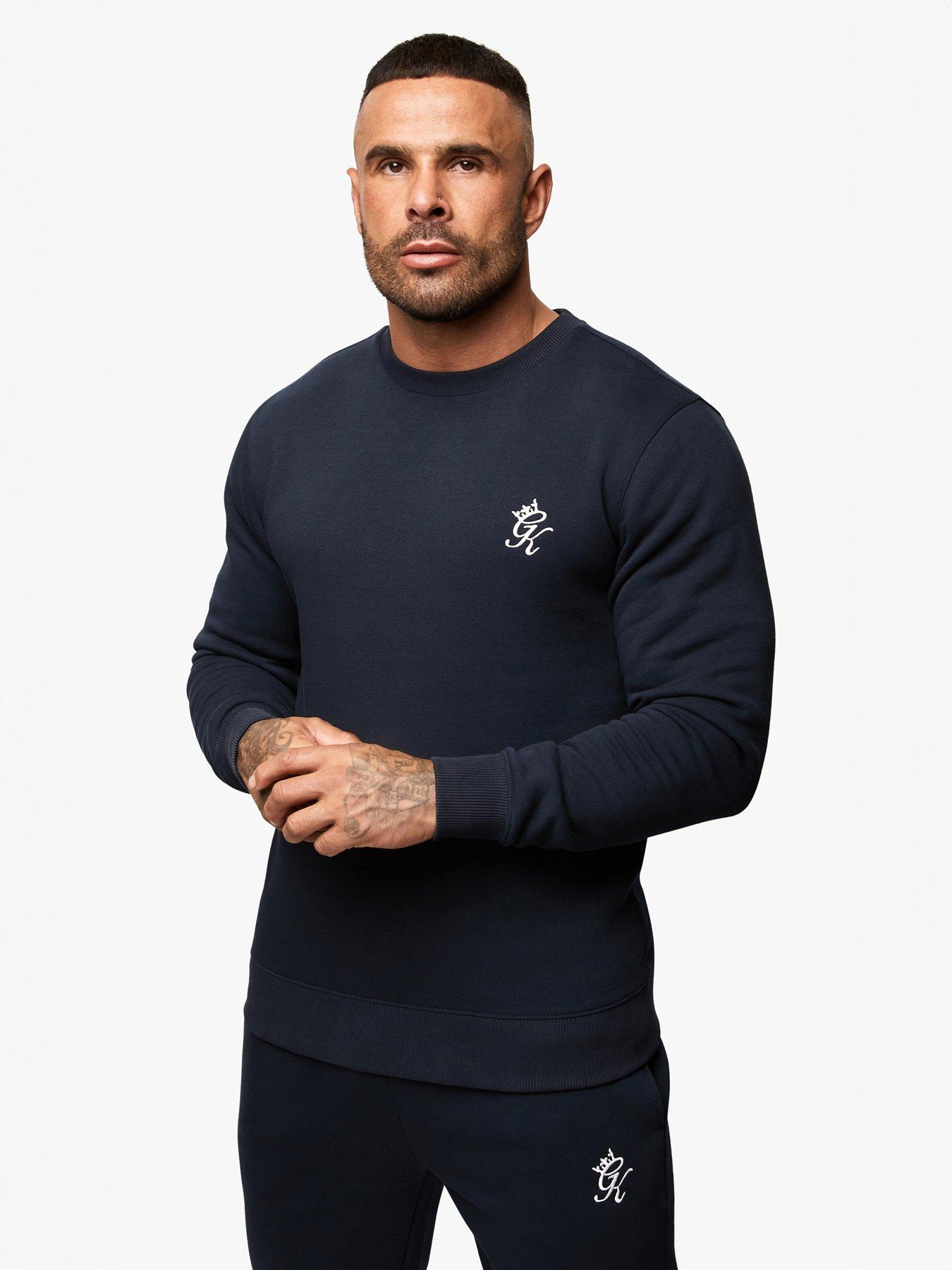 undefined Mens Fundamental Fleece Crew Top - Black