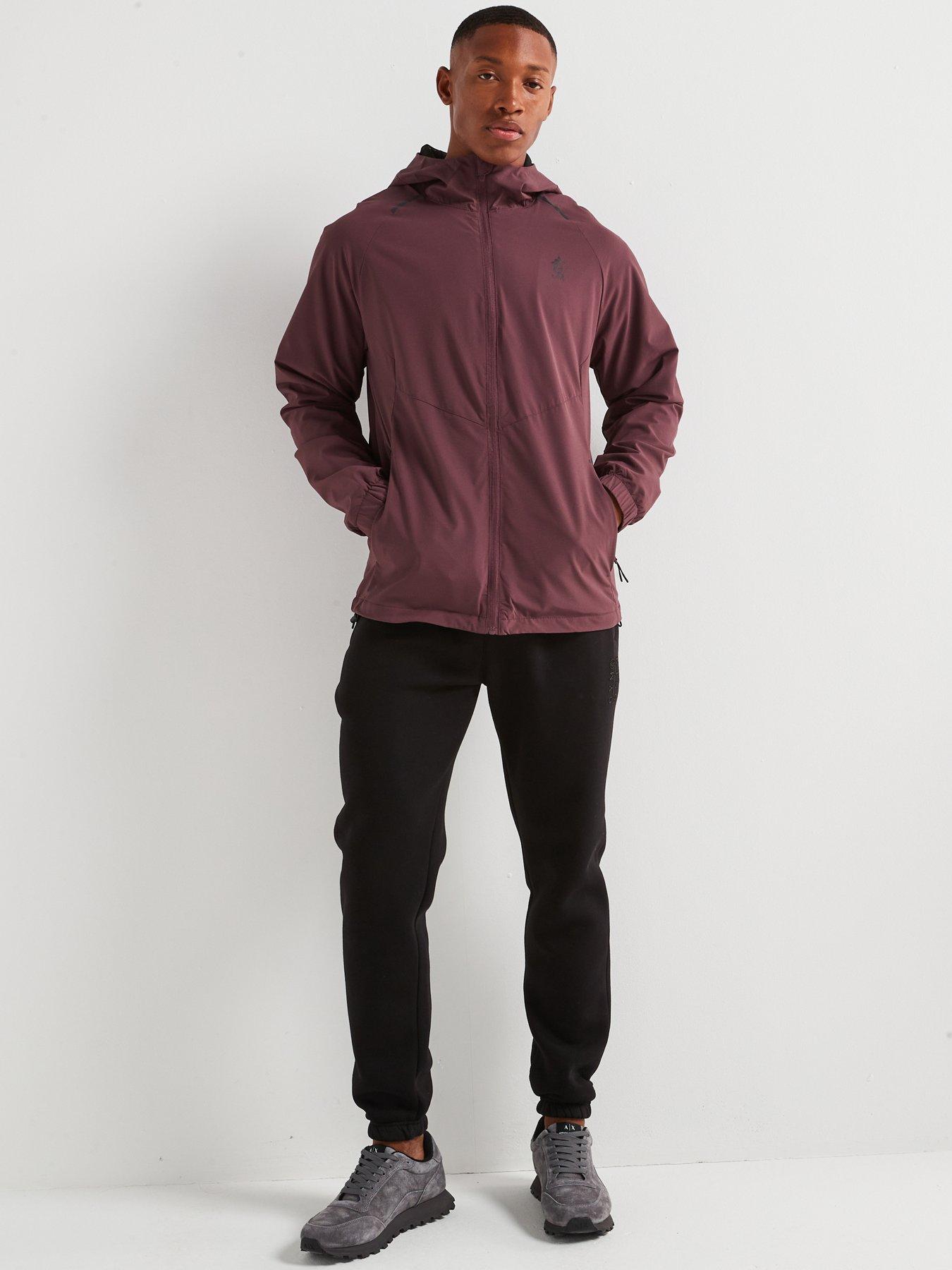 Gym King Mens Elite Ripstop Tracksuit Top - Deep Plum | Littlewoods