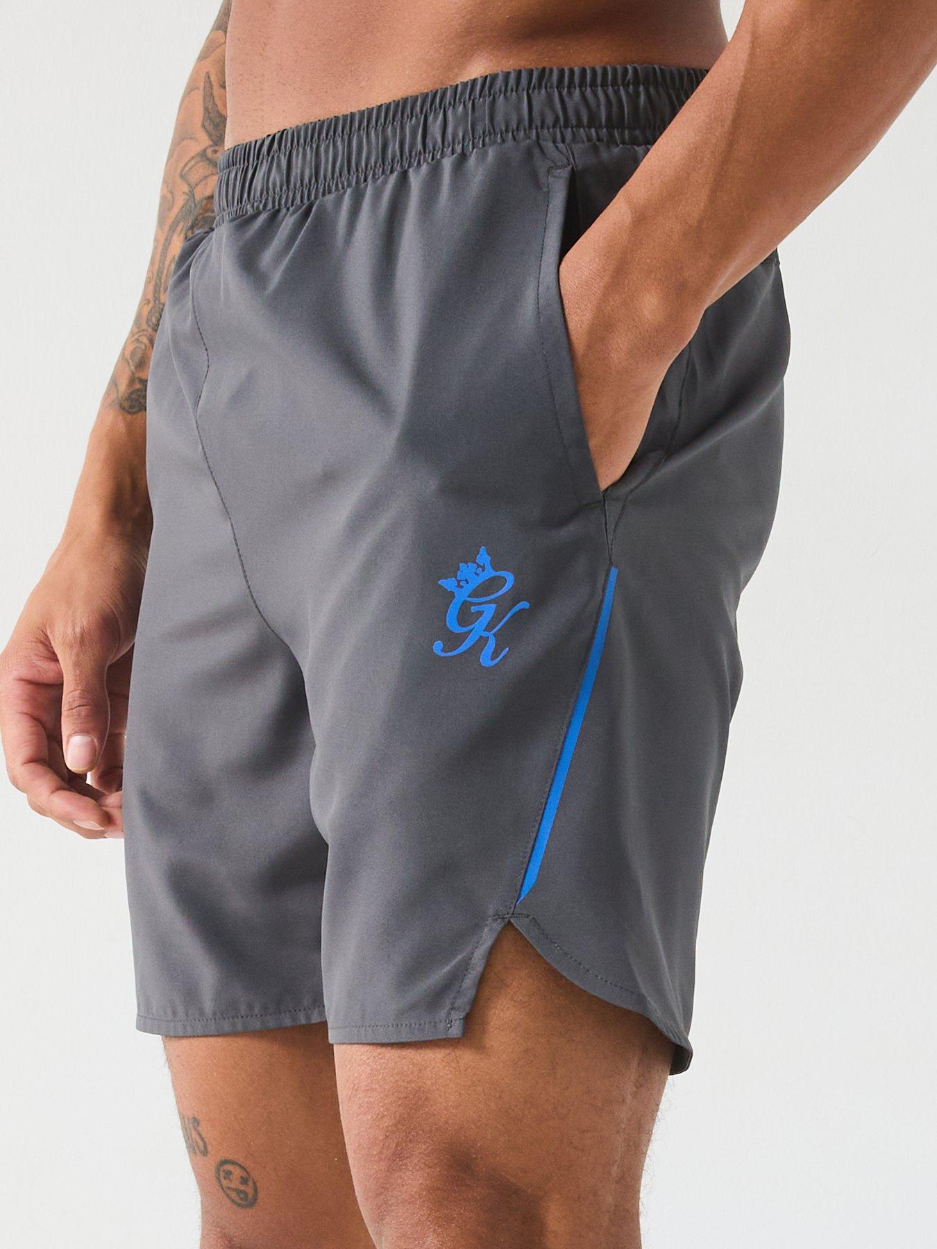  image of gym-king-mens-flex-short-oyster-grey