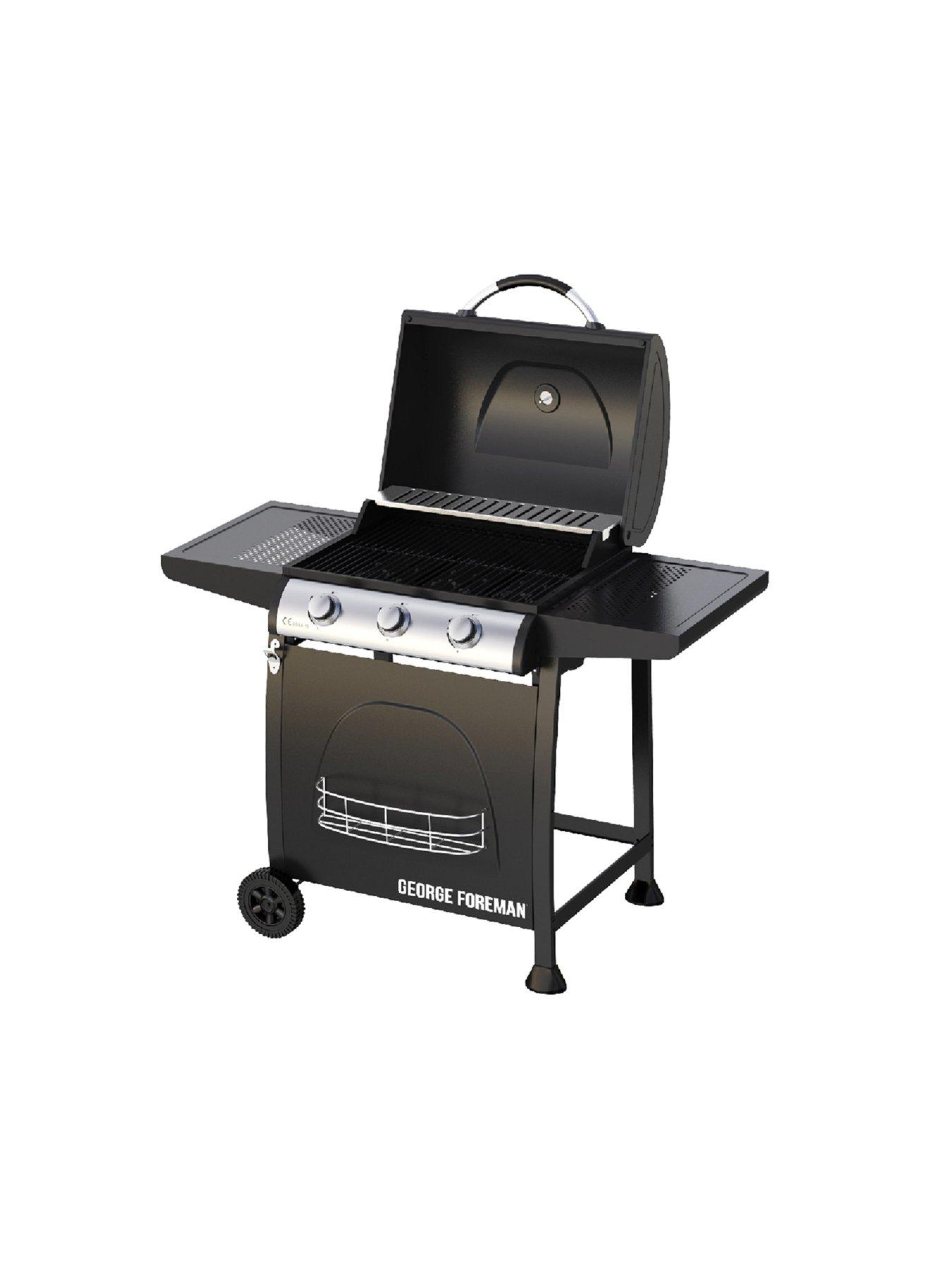  image of george-foreman-3-burner-gas-bbq-black