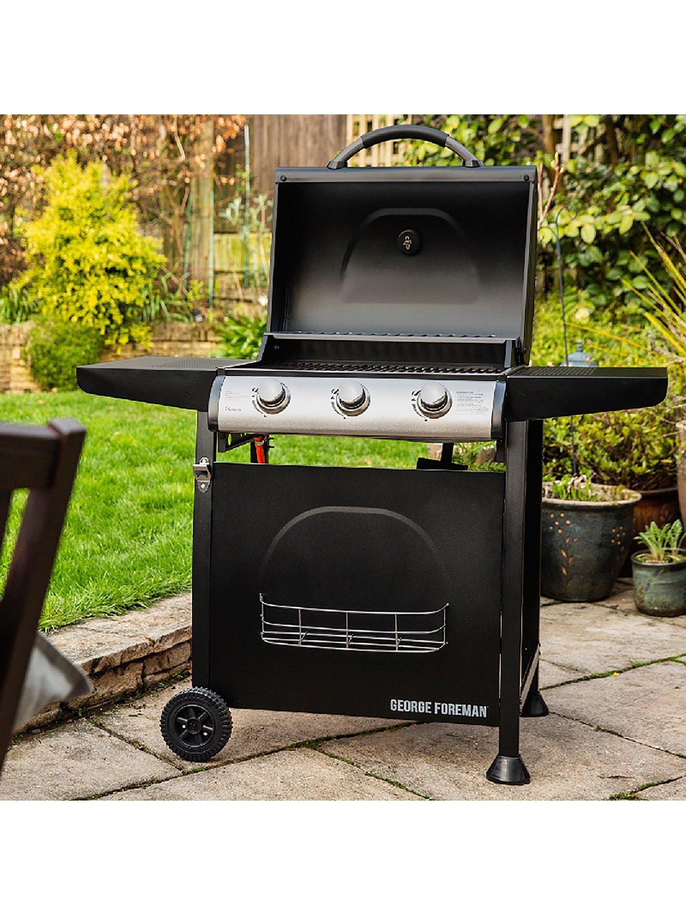  image of george-foreman-3-burner-gas-bbq-black