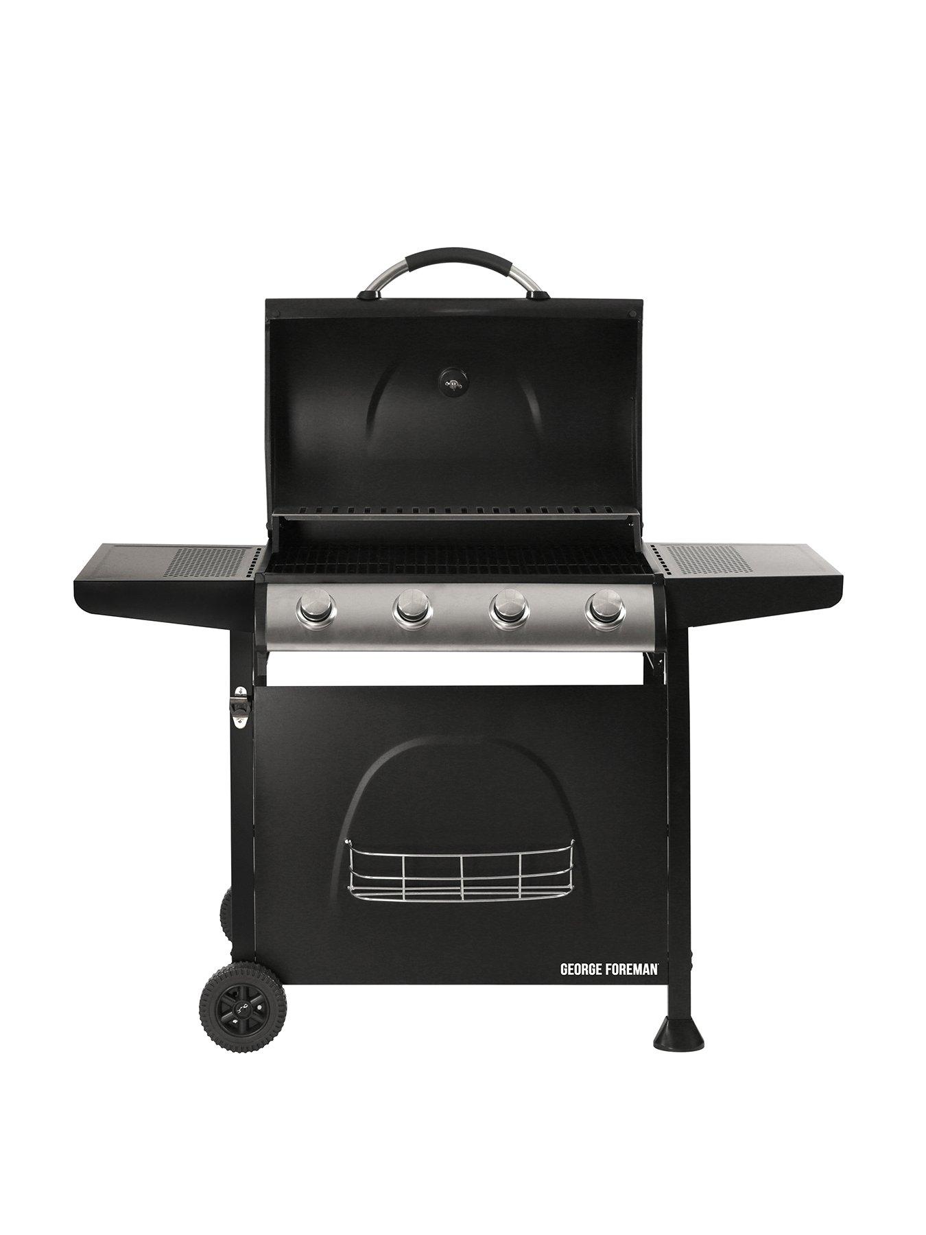 Image 1 of 7 of George Foreman 4-Burner Gas BBQ - Black