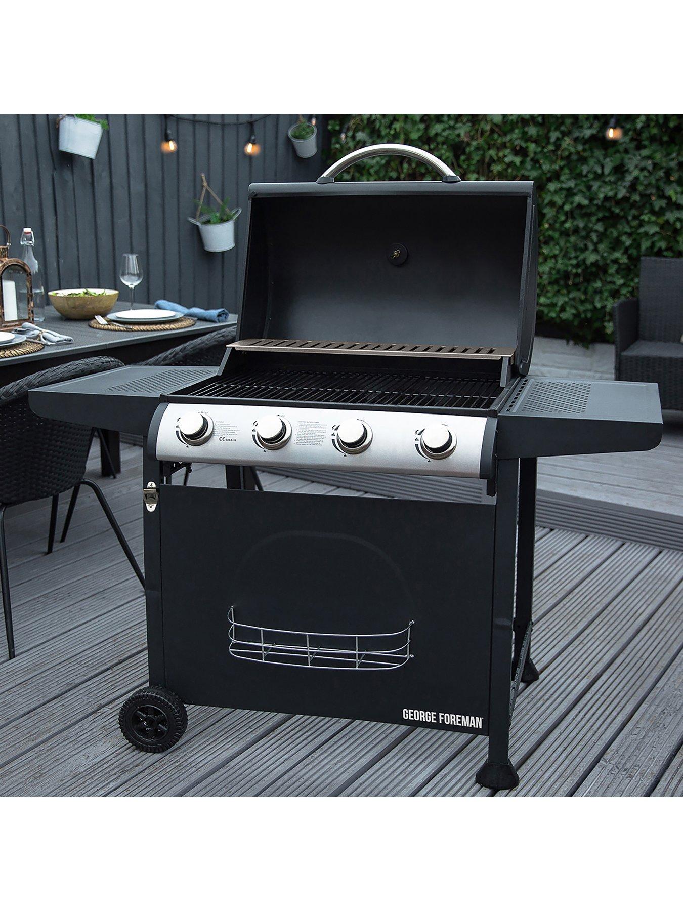 Image 5 of 7 of George Foreman 4-Burner Gas BBQ - Black