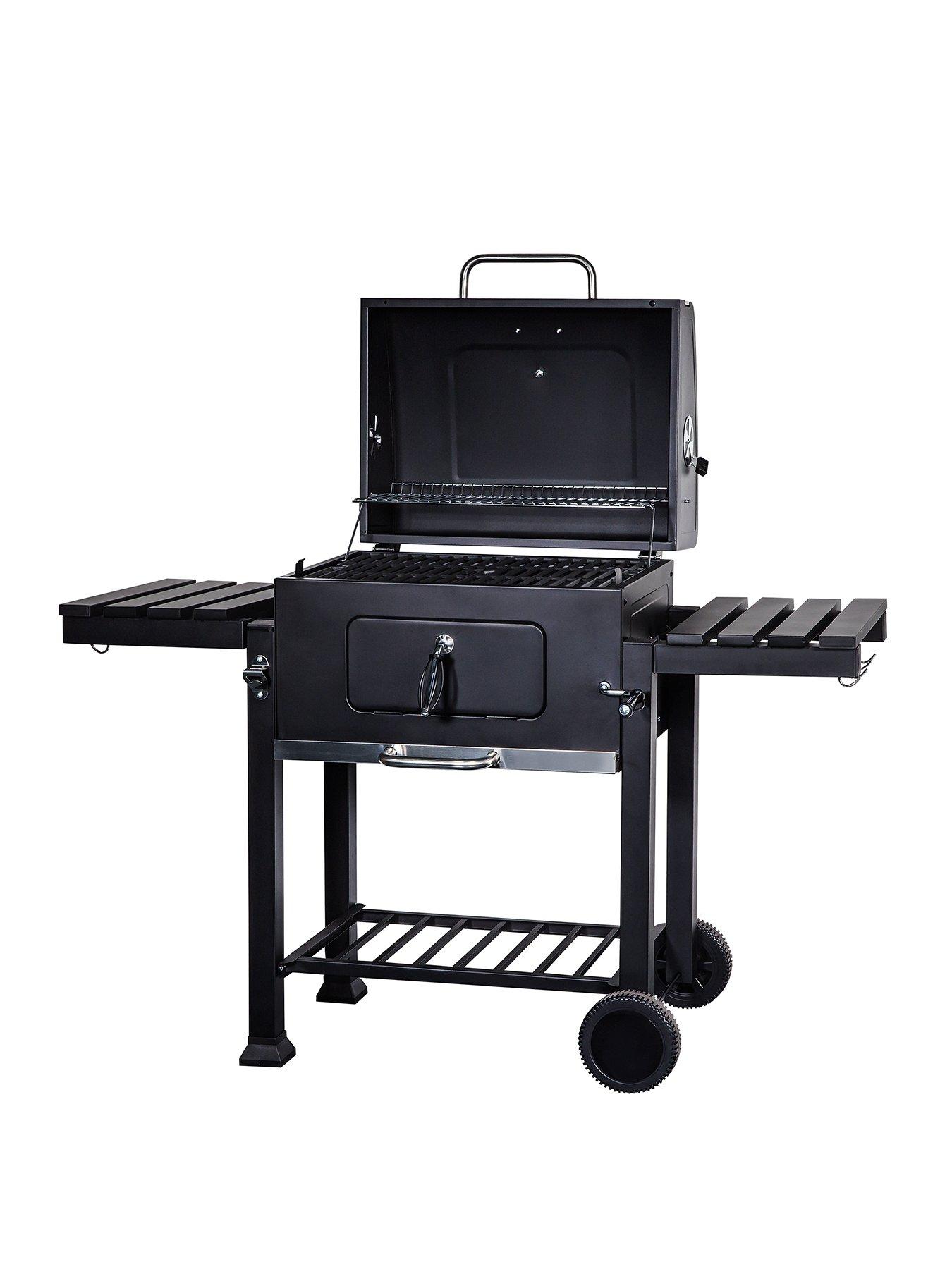 back image of george-foreman-xl-charcoal-bbq-black