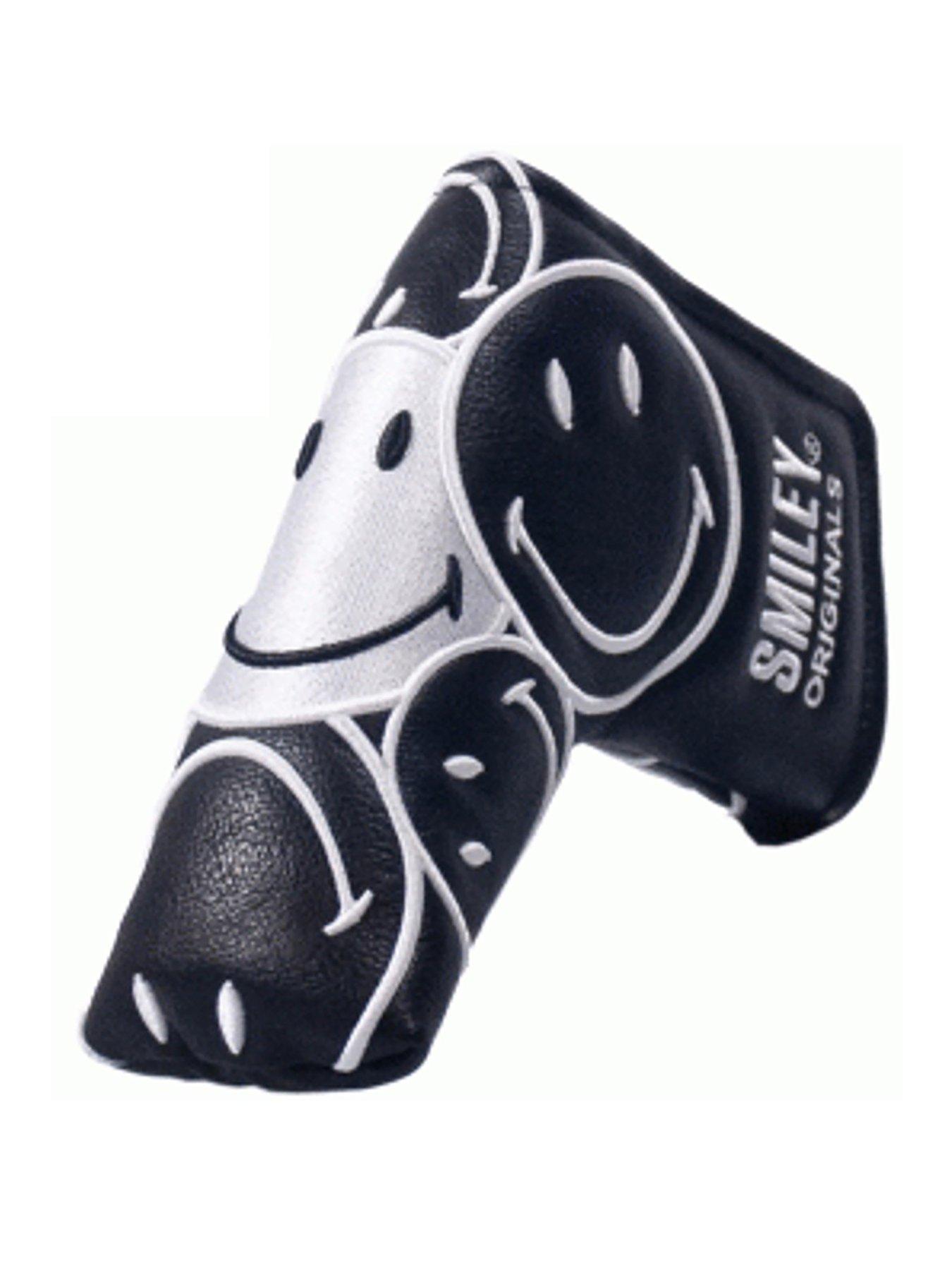  image of smiley-original-stacked-blade-putter-cover-whiteblack