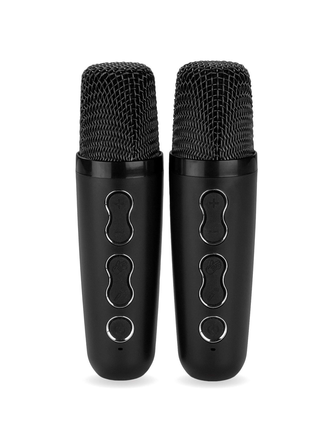 Image 3 of 7 of RockJam Party Speaker 2024 Model PS150PL Black with 2 Wireless Mics