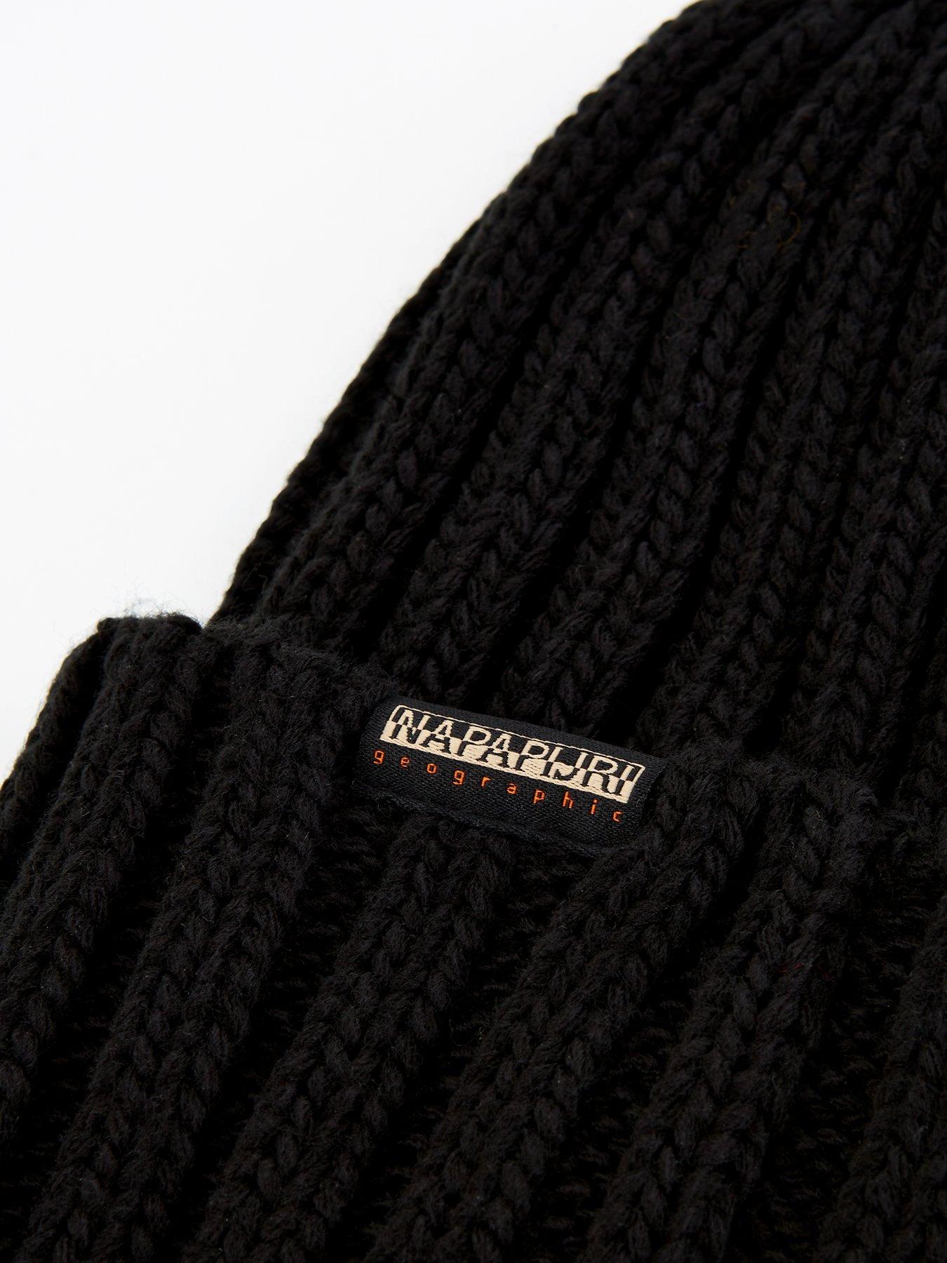 Image 4 of 4 of NAPAPIJRI Semiury Knitted Hat - Black