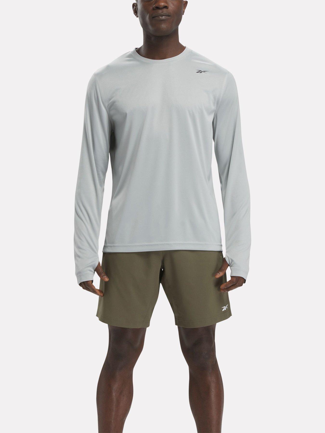 undefined Mens Training Train Long Sleeve Tech T-Shirt - Grey