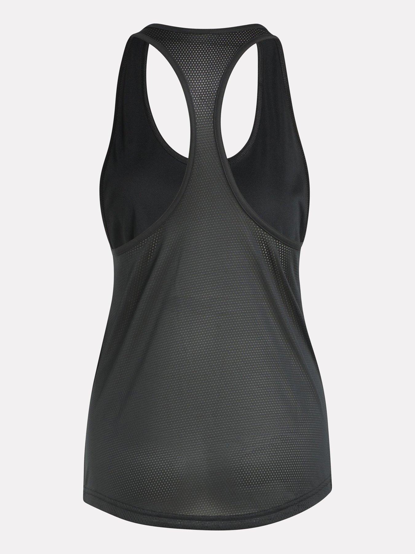  image of reebok-womens-training-id-train-mesh-back-tank-black