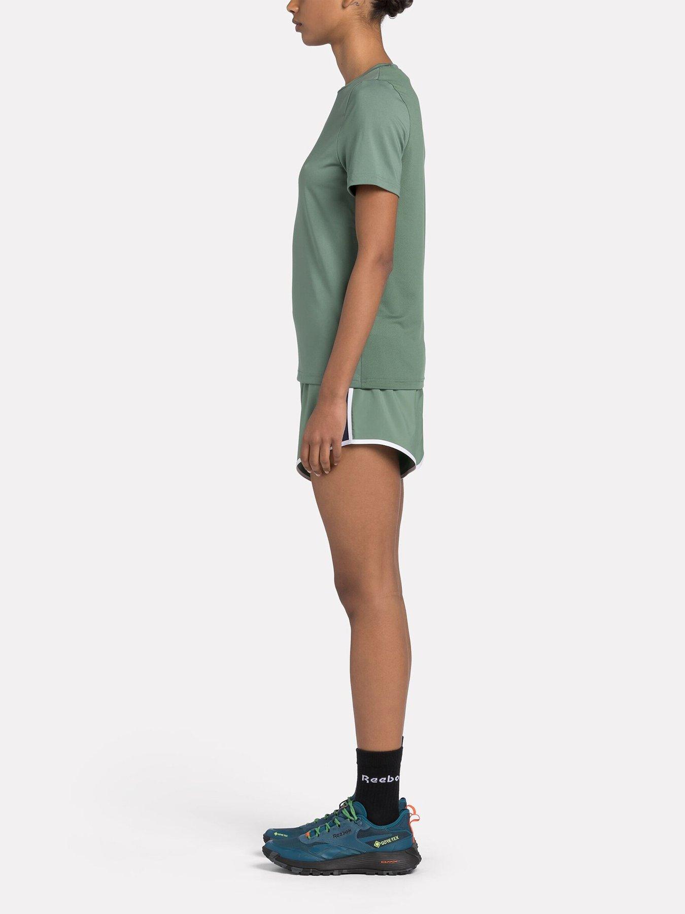 Image 3 of 6 of Reebok Womens Training Id Train Woven Shorts - Green