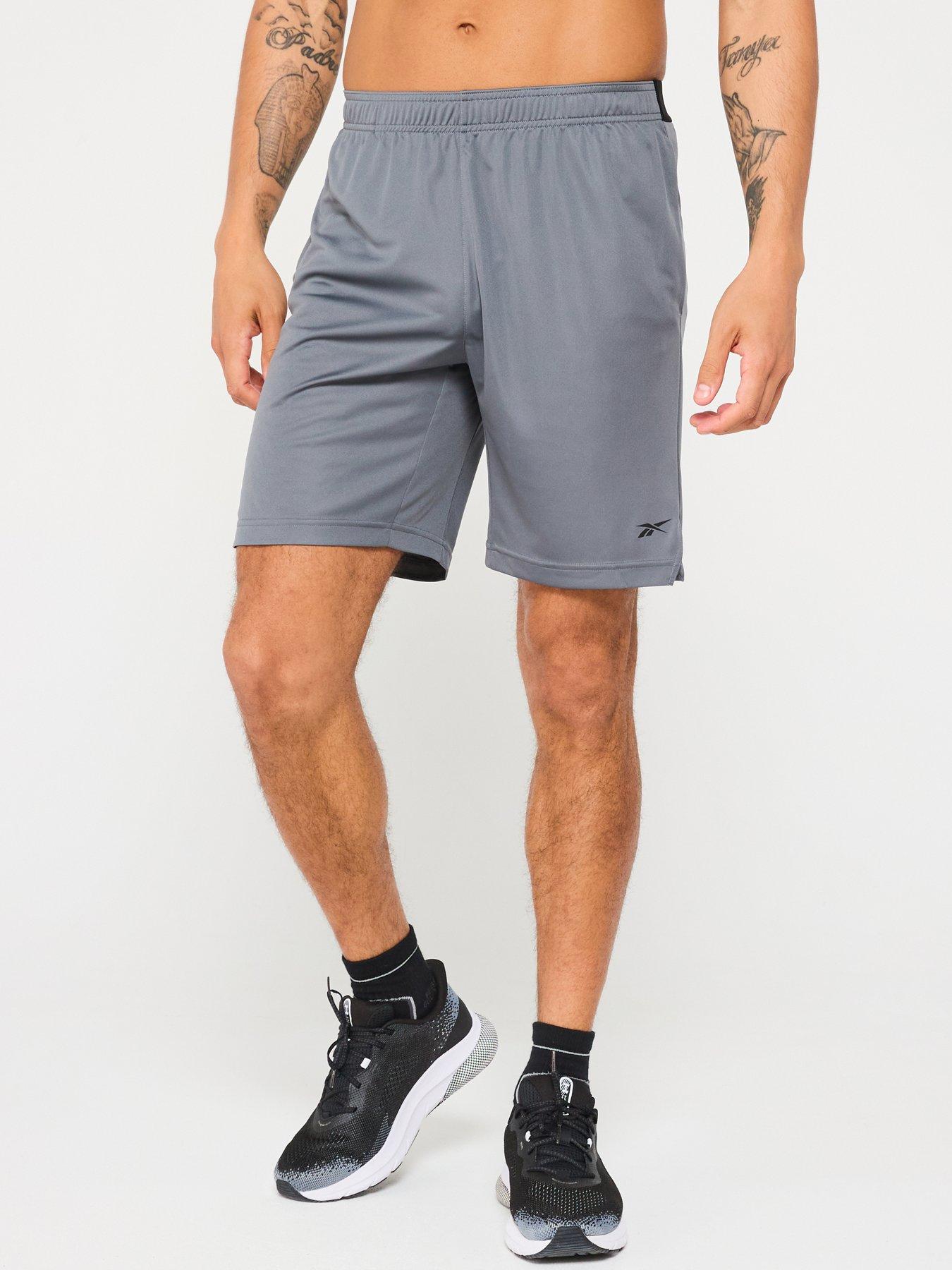 reebok-mens-training-knit-shorts-grey