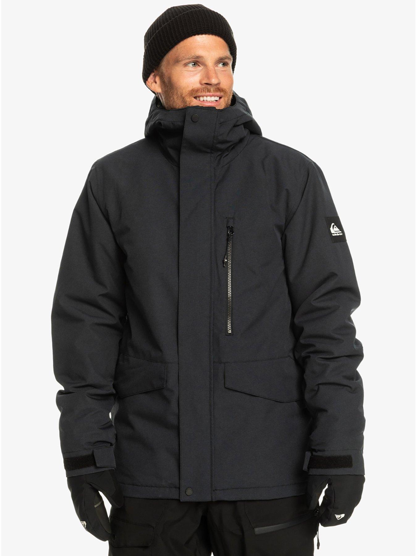  image of quiksilver-mens-mission-solid-ski-jacket-black