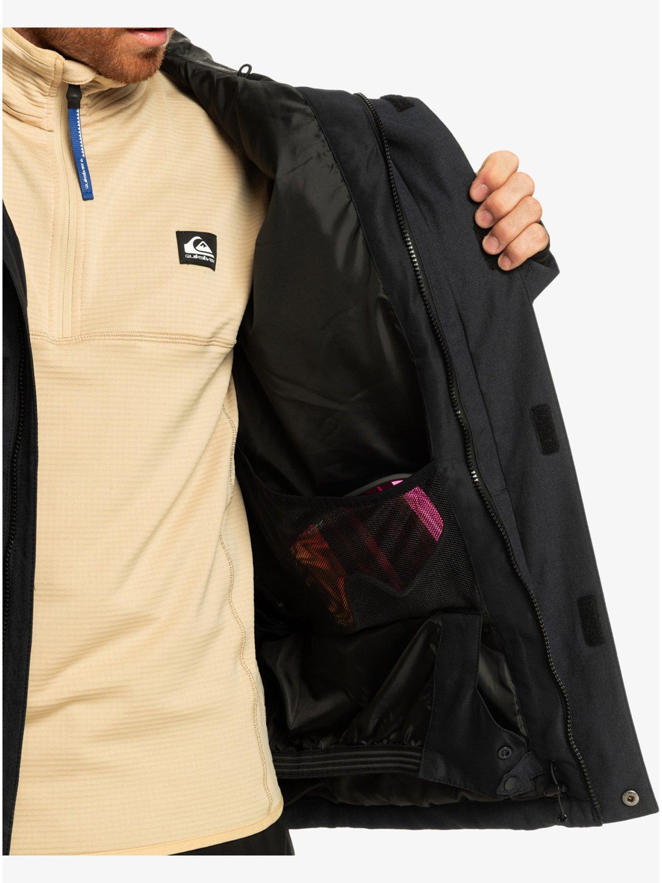  image of quiksilver-mens-mission-solid-ski-jacket-black