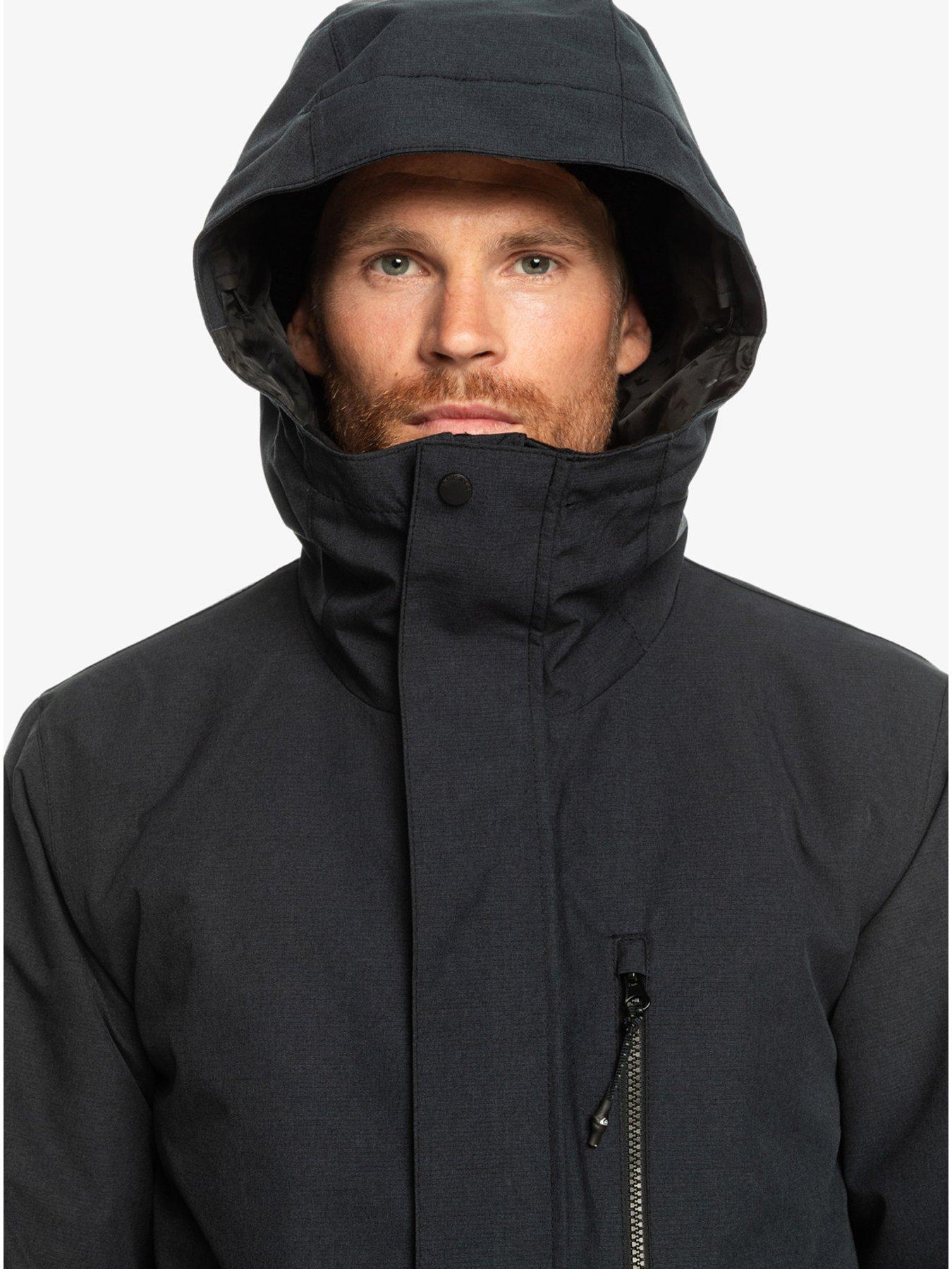  image of quiksilver-mens-mission-solid-ski-jacket-black