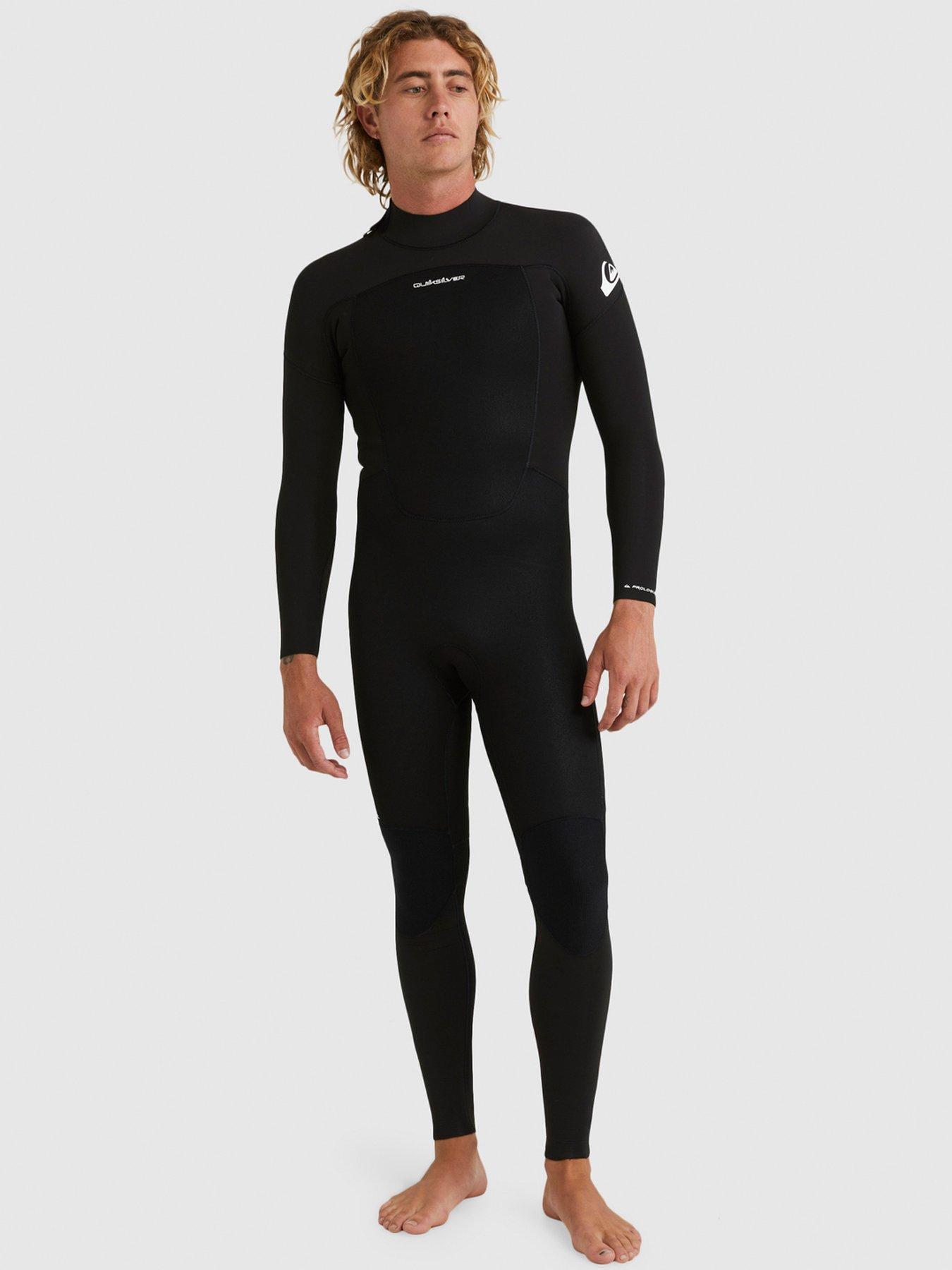 undefined Mens Prologue 4/3 Back Zip Long Sleeve Wetsuit - Black