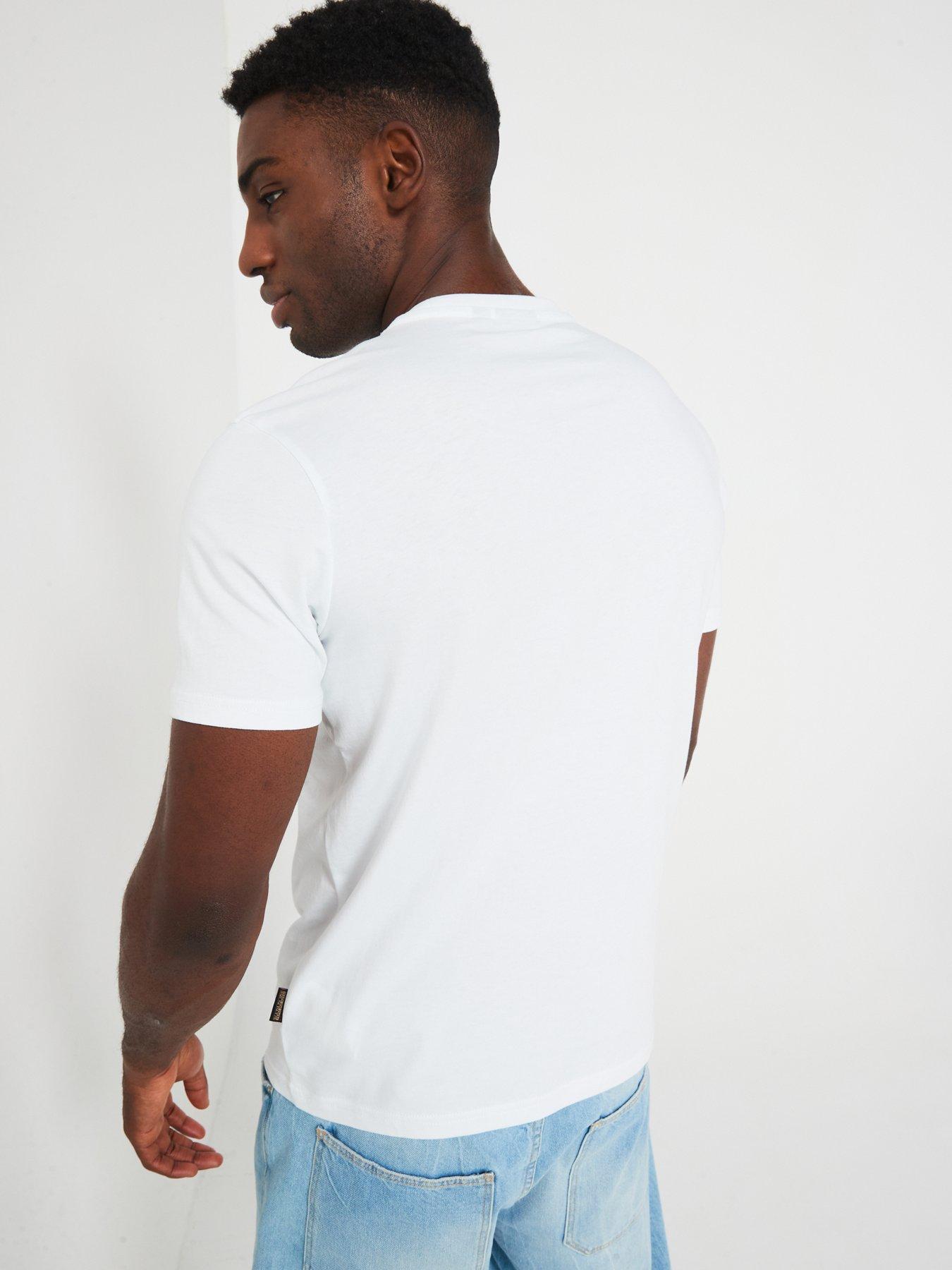 Image 2 of 4 of NAPAPIJRI Men's Salis T-Shirt - White