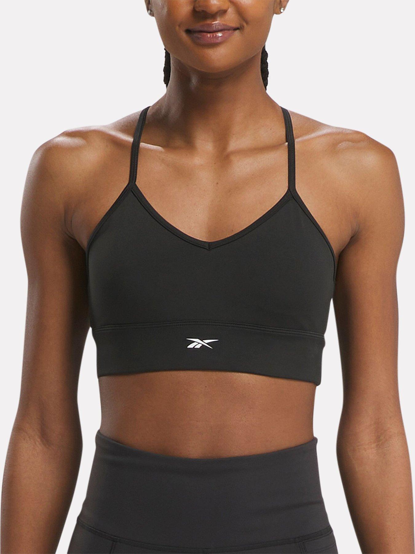 undefined Womens Training Id Train Tri-Back Low Support Sports Bra - Black