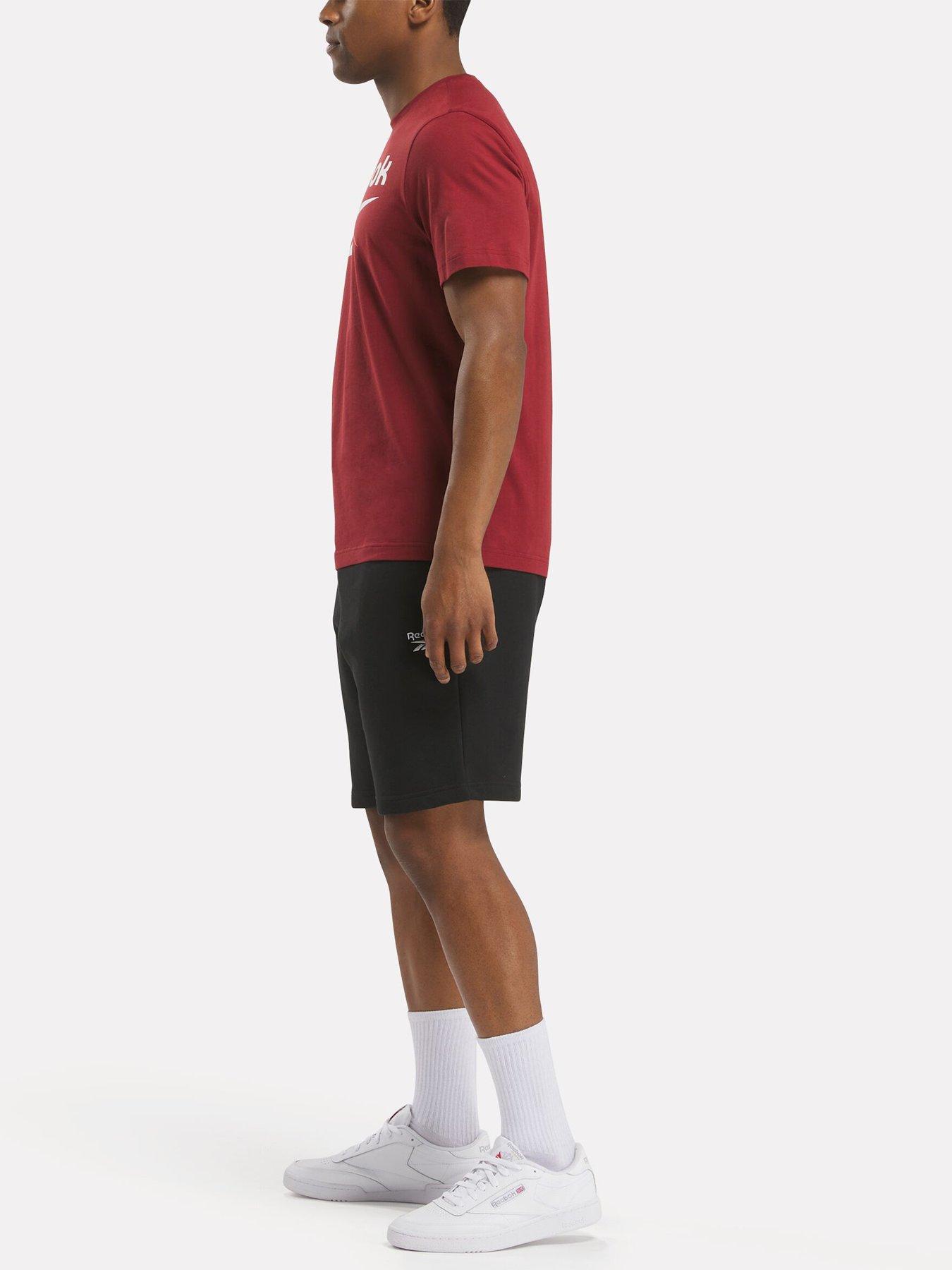  image of reebok-mens-training-identity-big-logo-t-shirt-burgundy-red