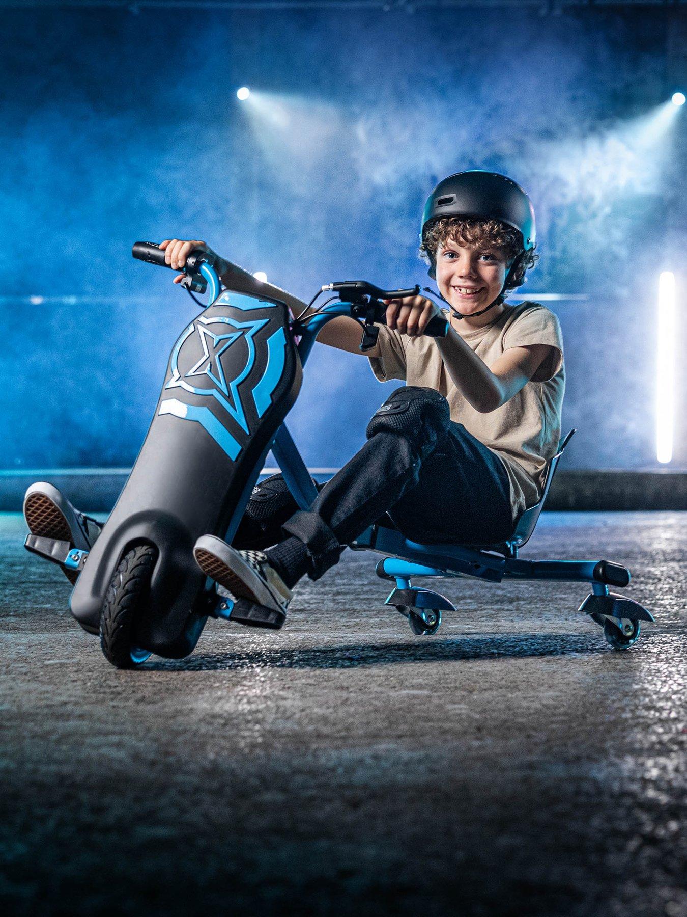 xootz-cyclone-24v-electric-drift-trike-blue