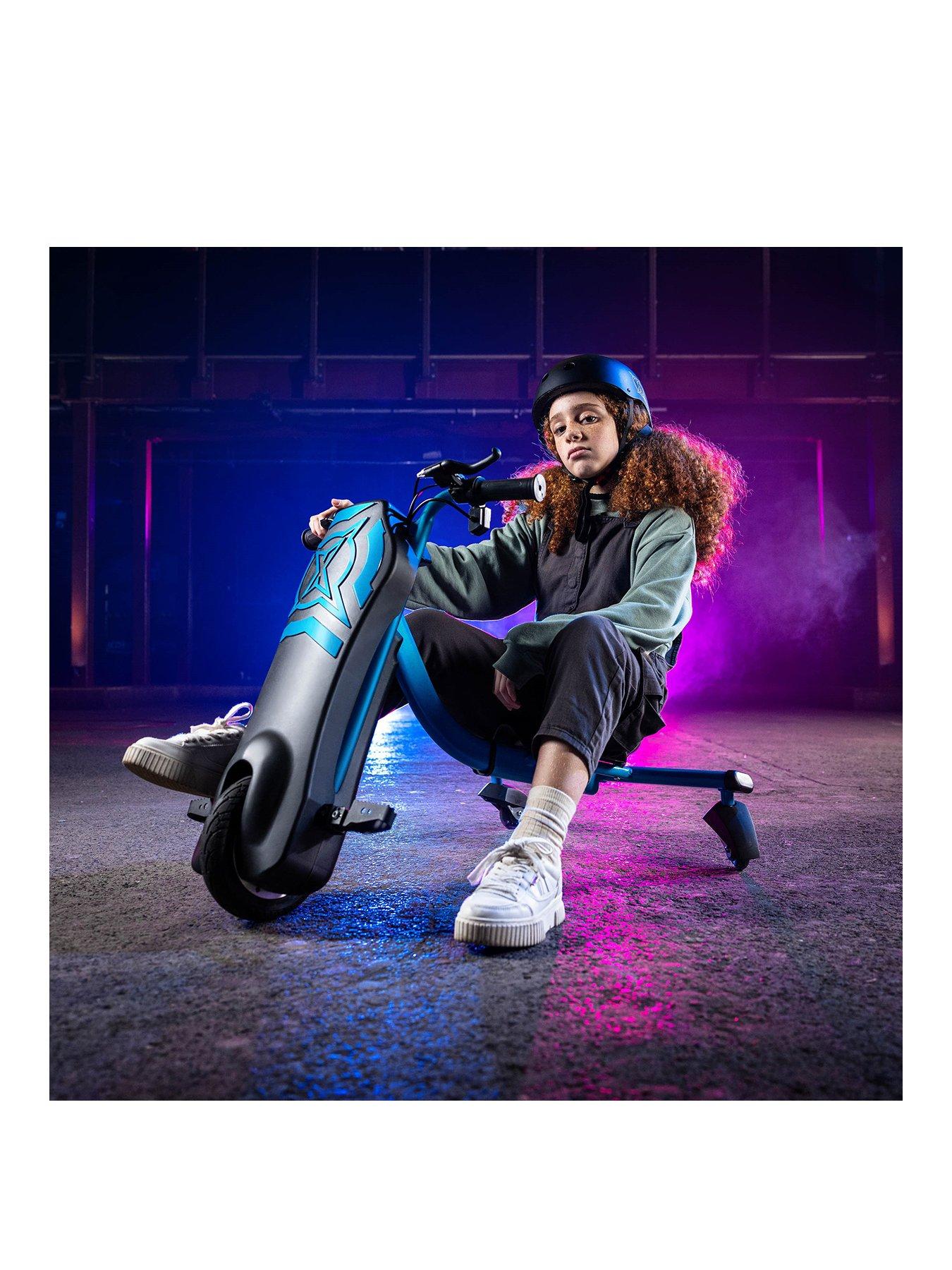 xootz-cyclone-drift-trike-electric-go-kart-24v-blue
