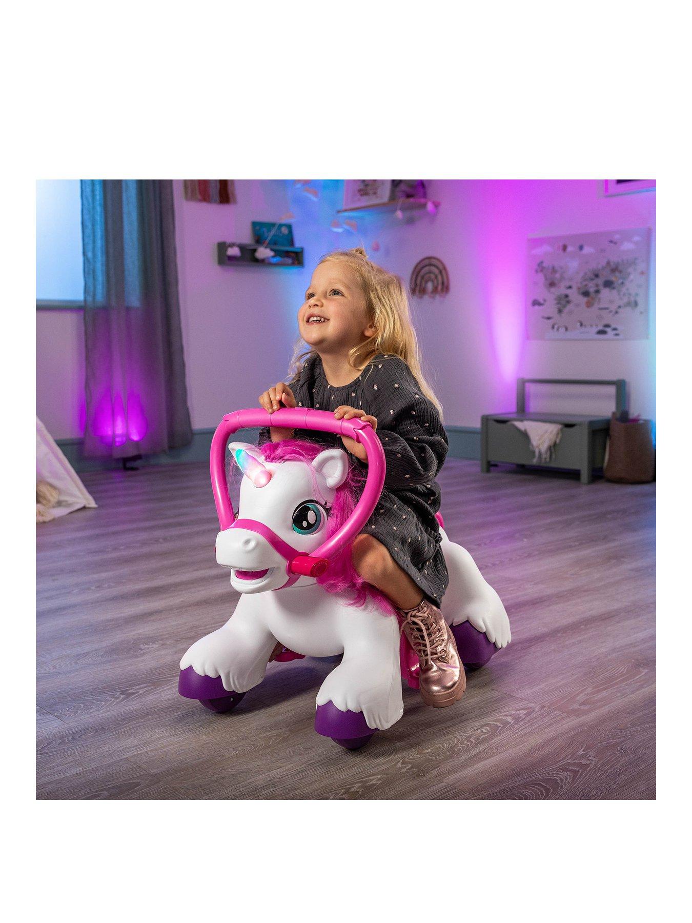 XOOTZ Magical Unicorn Electric Ride On White littlewoods