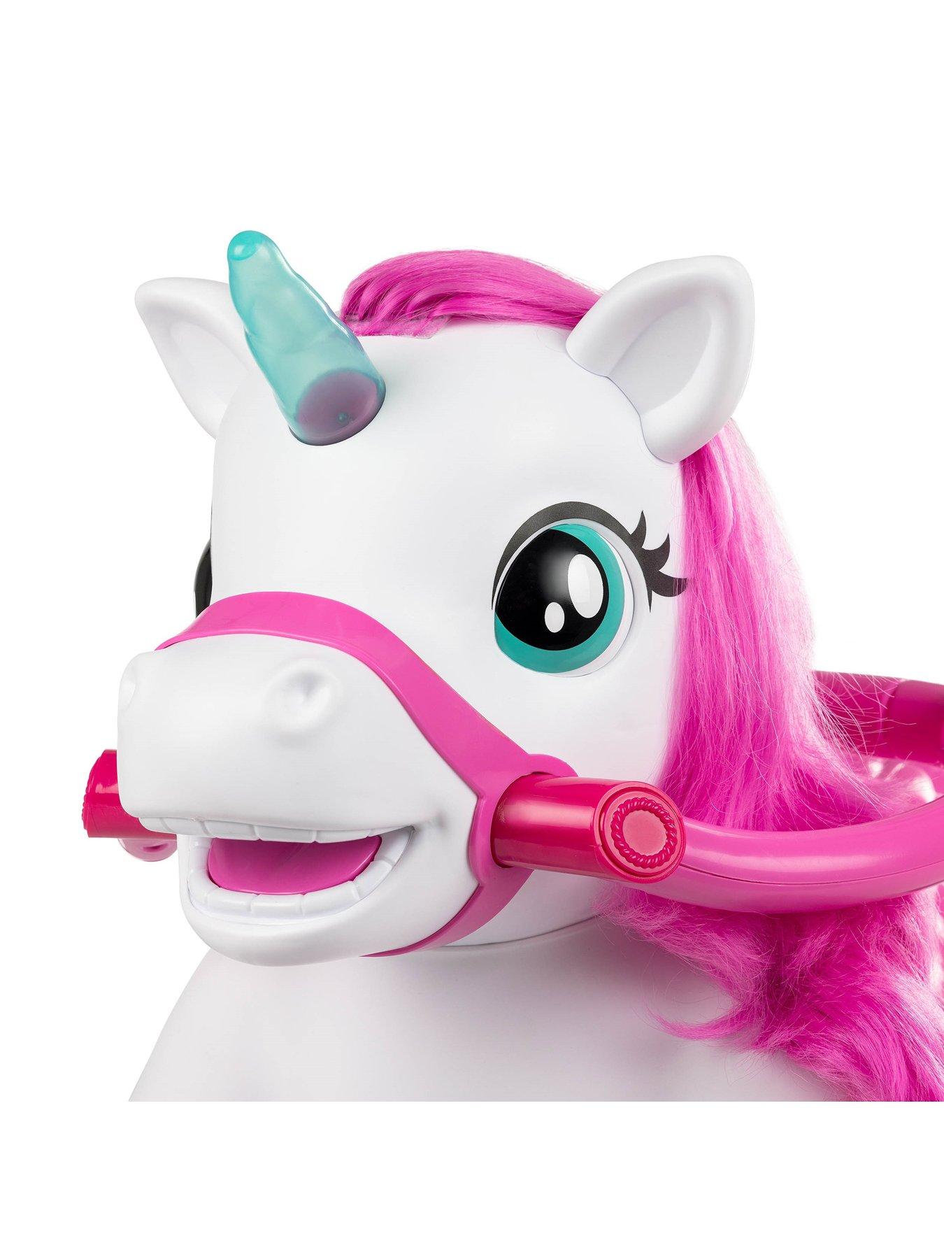 XOOTZ Magical Unicorn Electric Ride On White littlewoods