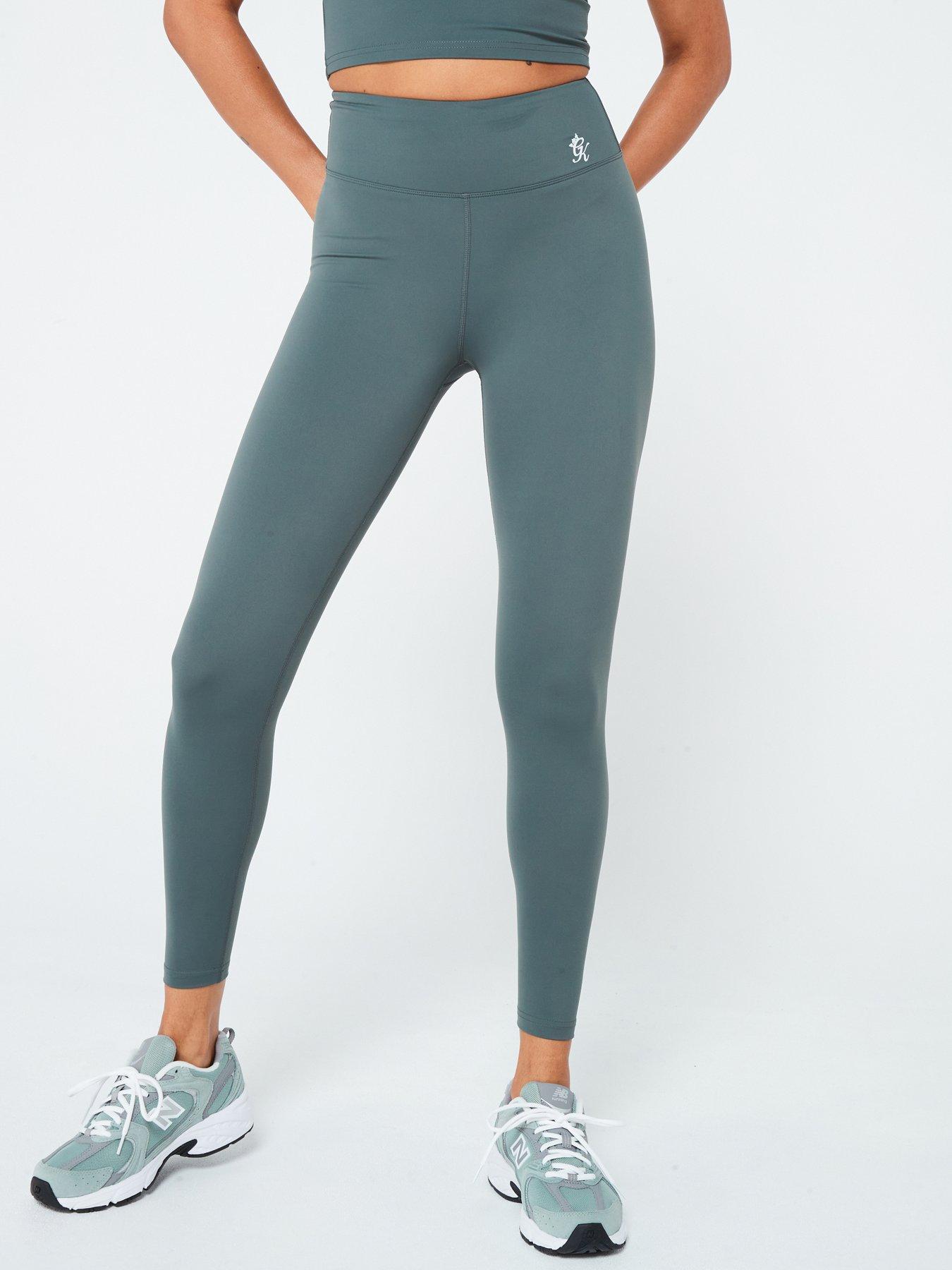 Gym King Womens 365 Leggings - Green Smoke