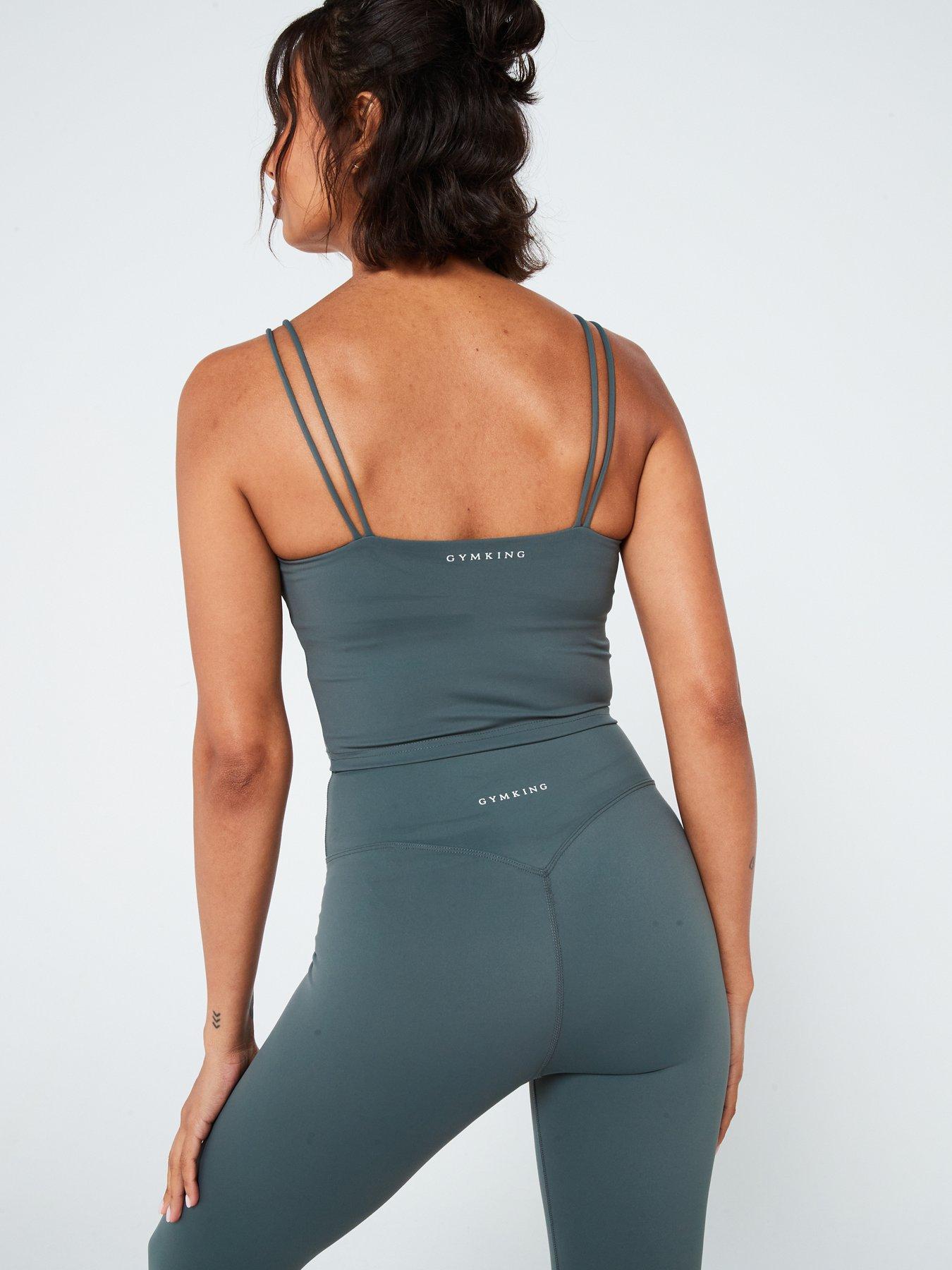  image of gym-king-womens-365-legging-green-smoke