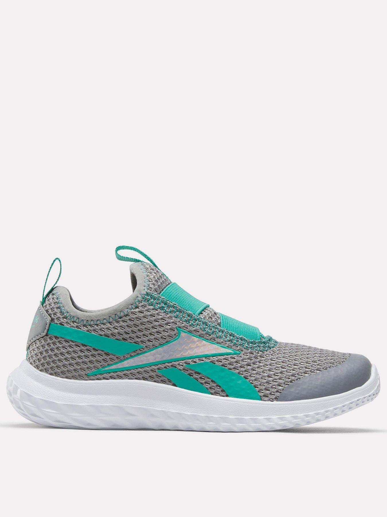 undefined Girls Running Rush Runner Slip-On Trainers - Grey