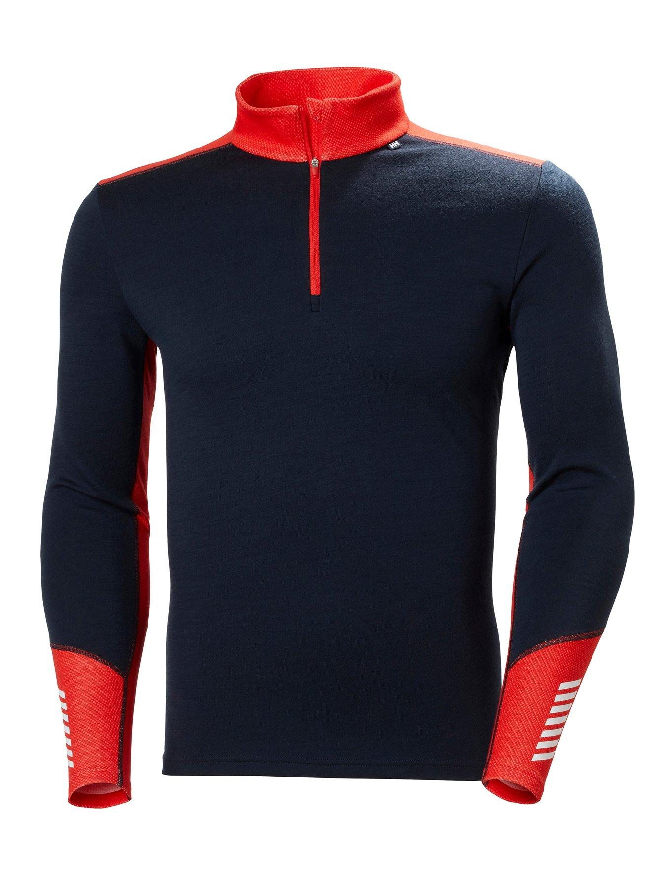 Helly Hansen Men's Ski Lifa® Merino Midweight 1/2 Zip Baselayer Top - Navy