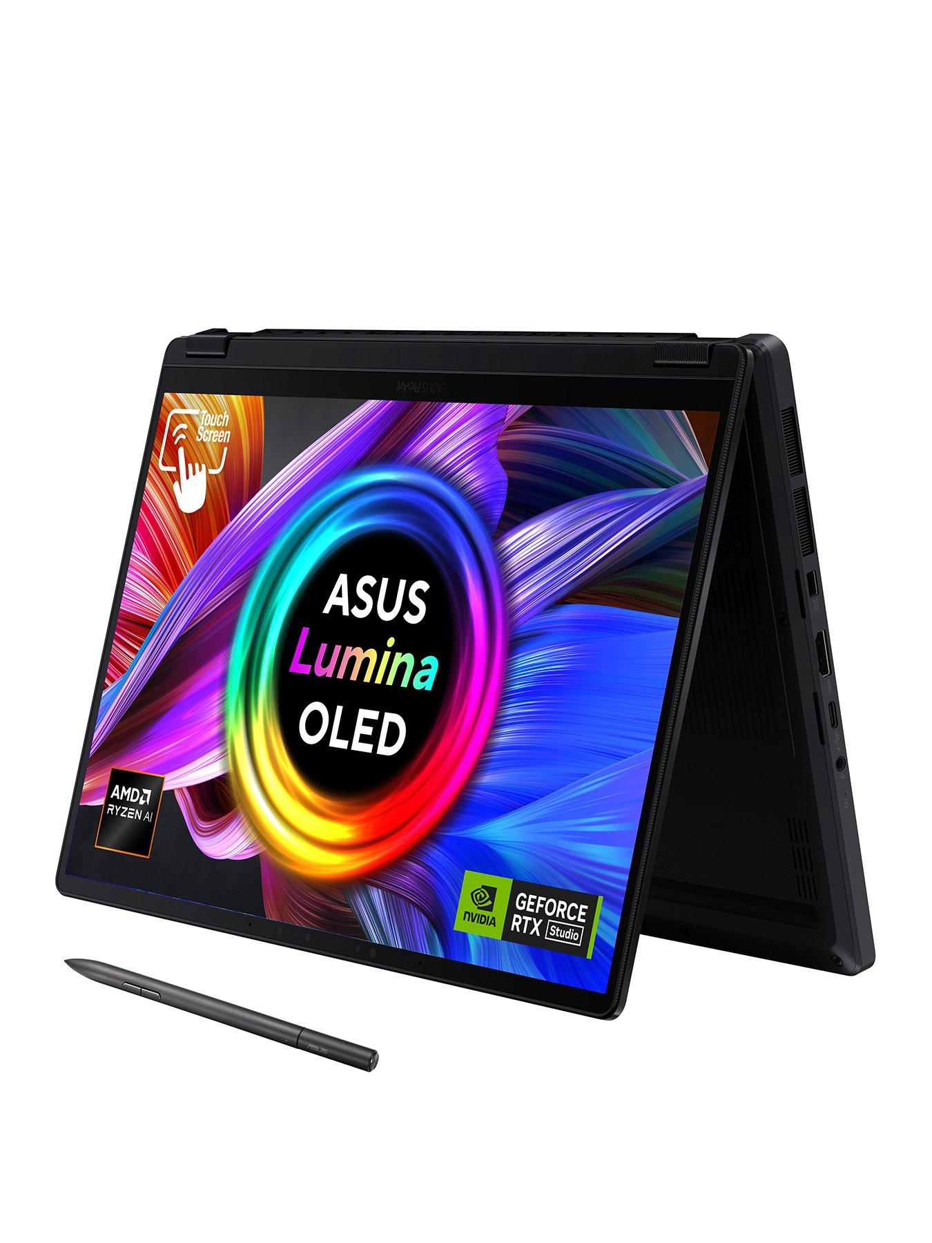 Asus ProArt PX13 Laptop - 13.3in OLED Touchscreen WQXGA+, AMD Ryzen AI 9, GeForce RTX 4070, 32GB RAM, 2TB SSD - Black