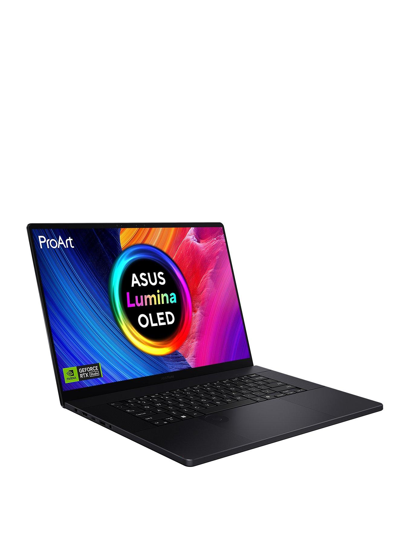 Asus ProArt P16 Laptop - 16in OLED WQUXGA Touchscreen, AMD Ryzen AI 9, GeForce RTX 4070, 32GB RAM, 1TB SSD - Black