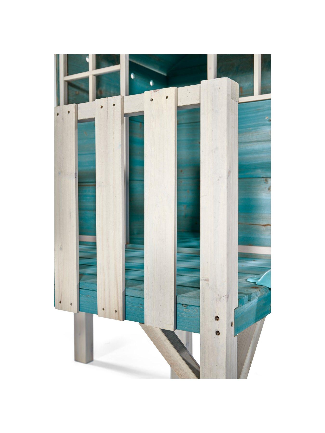 Image 6 of 6 of Plum Boat House Wooden Playhouse with Slide