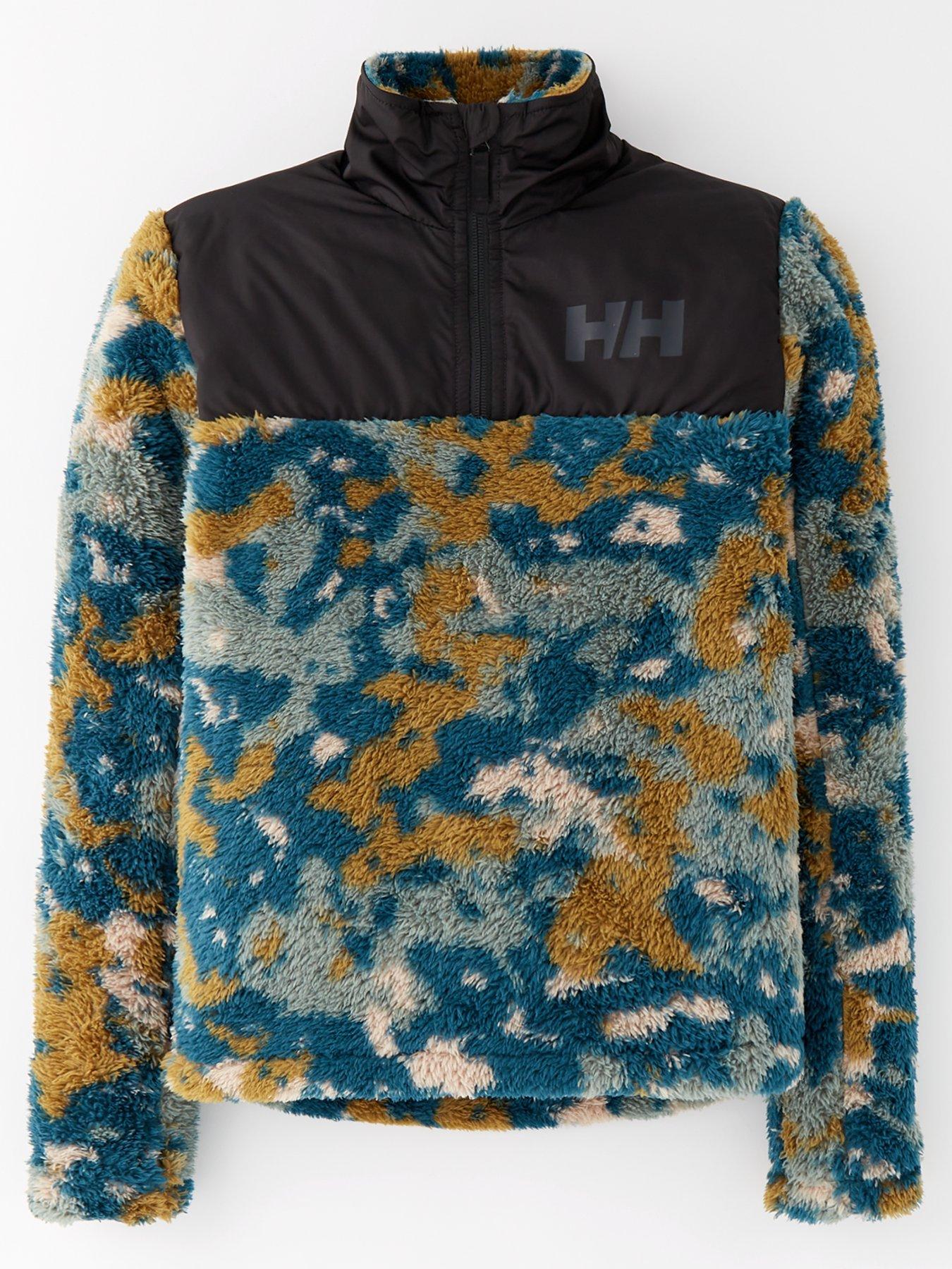 undefined Kids' Unisex Ski Champ 1/2 Zip Midlayer - Camo Print