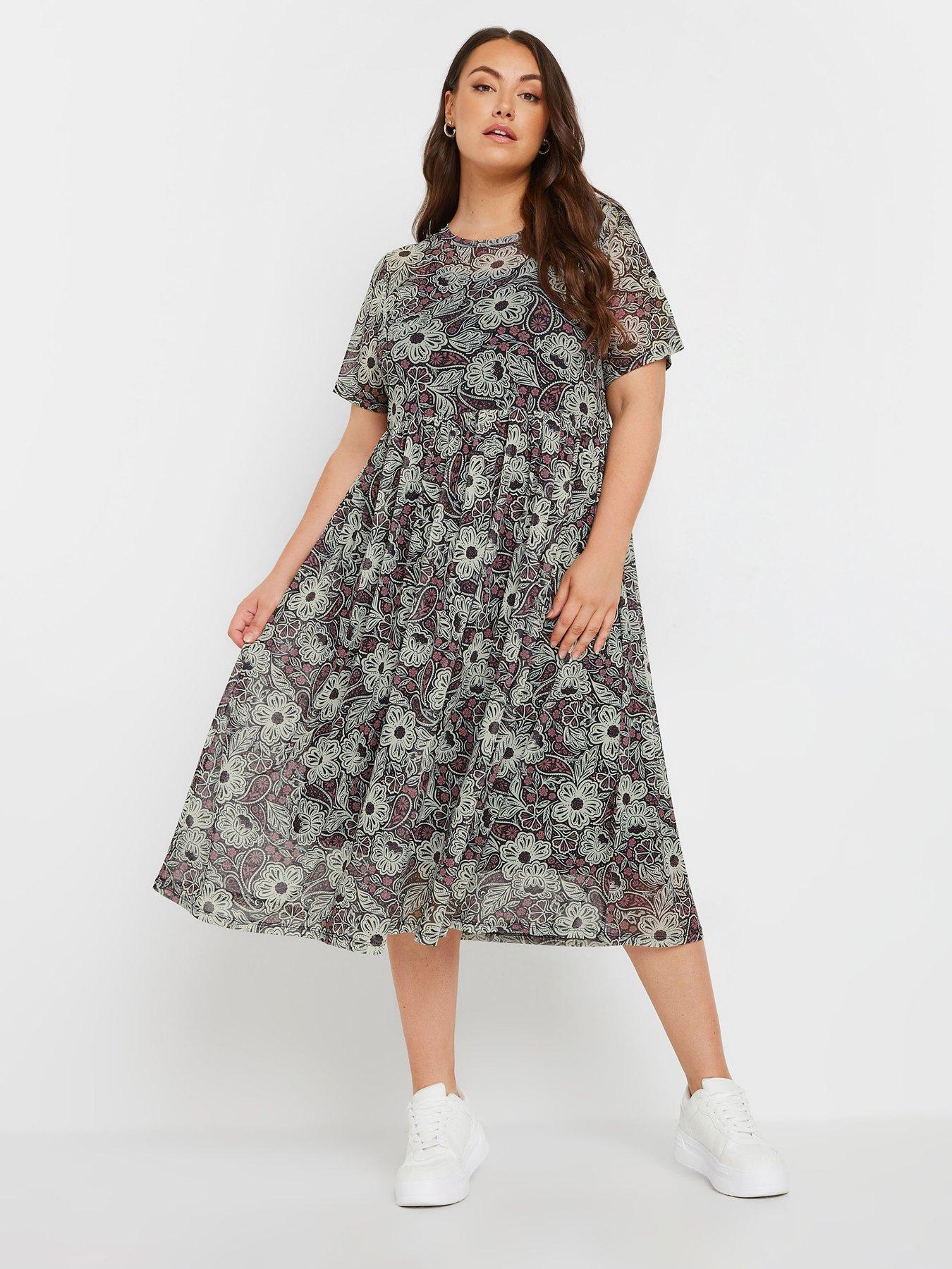 undefined Curve Mesh Throw On Dress - Black