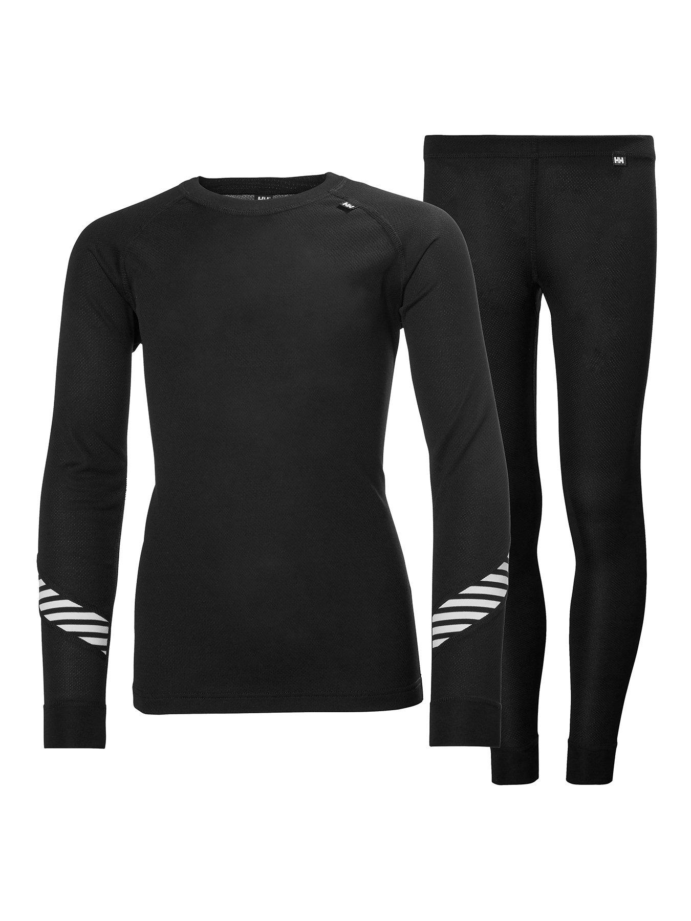 undefined Kids' Unisex Ski HH Lifa Set - Black