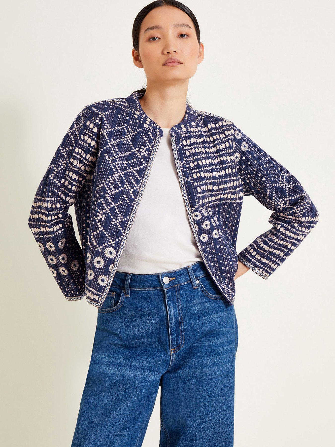  image of monsoon-cindy-patch-print-jacket