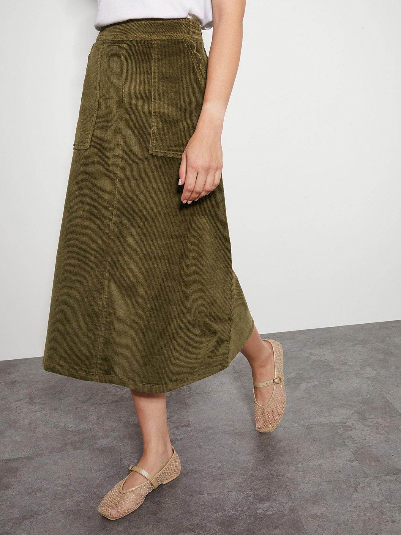 Plus size corduroy skirt quest best sale