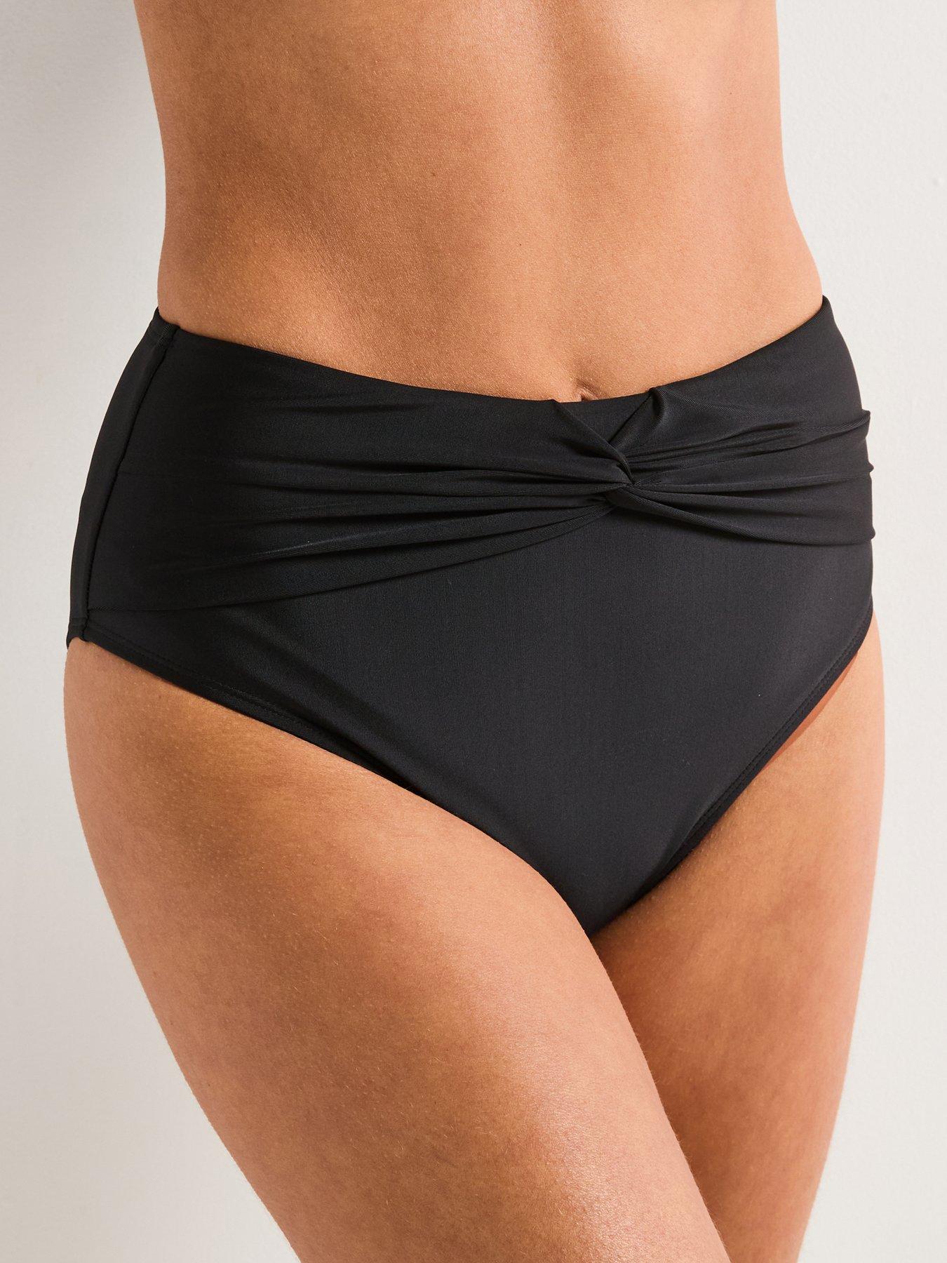 image of everyday-mix-amp-match-twist-high-waisted-bikini-brief-black